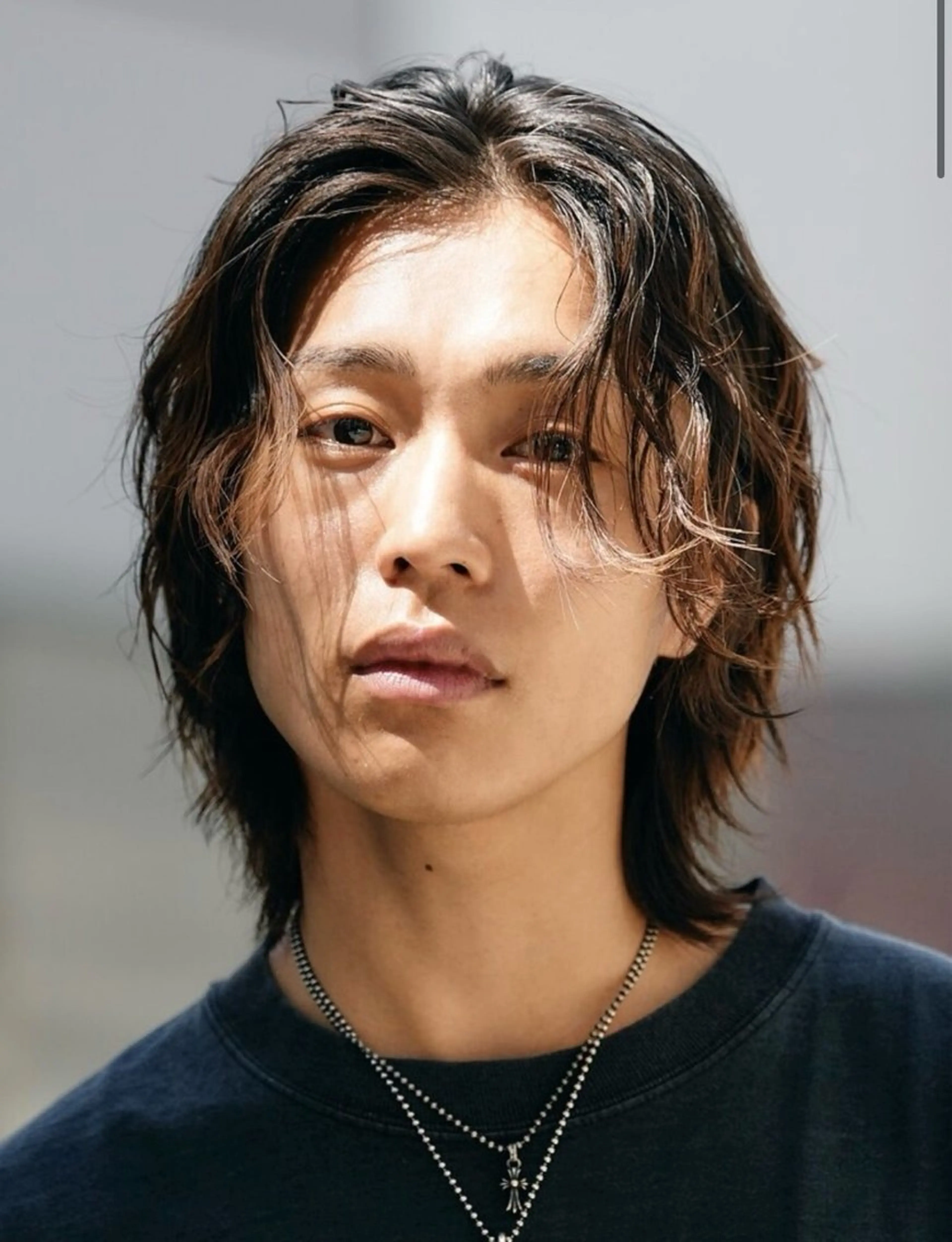 ミディアム メンズ 湯浅禅也/プードル /波巻きパーマ/栄のヘアスタイル