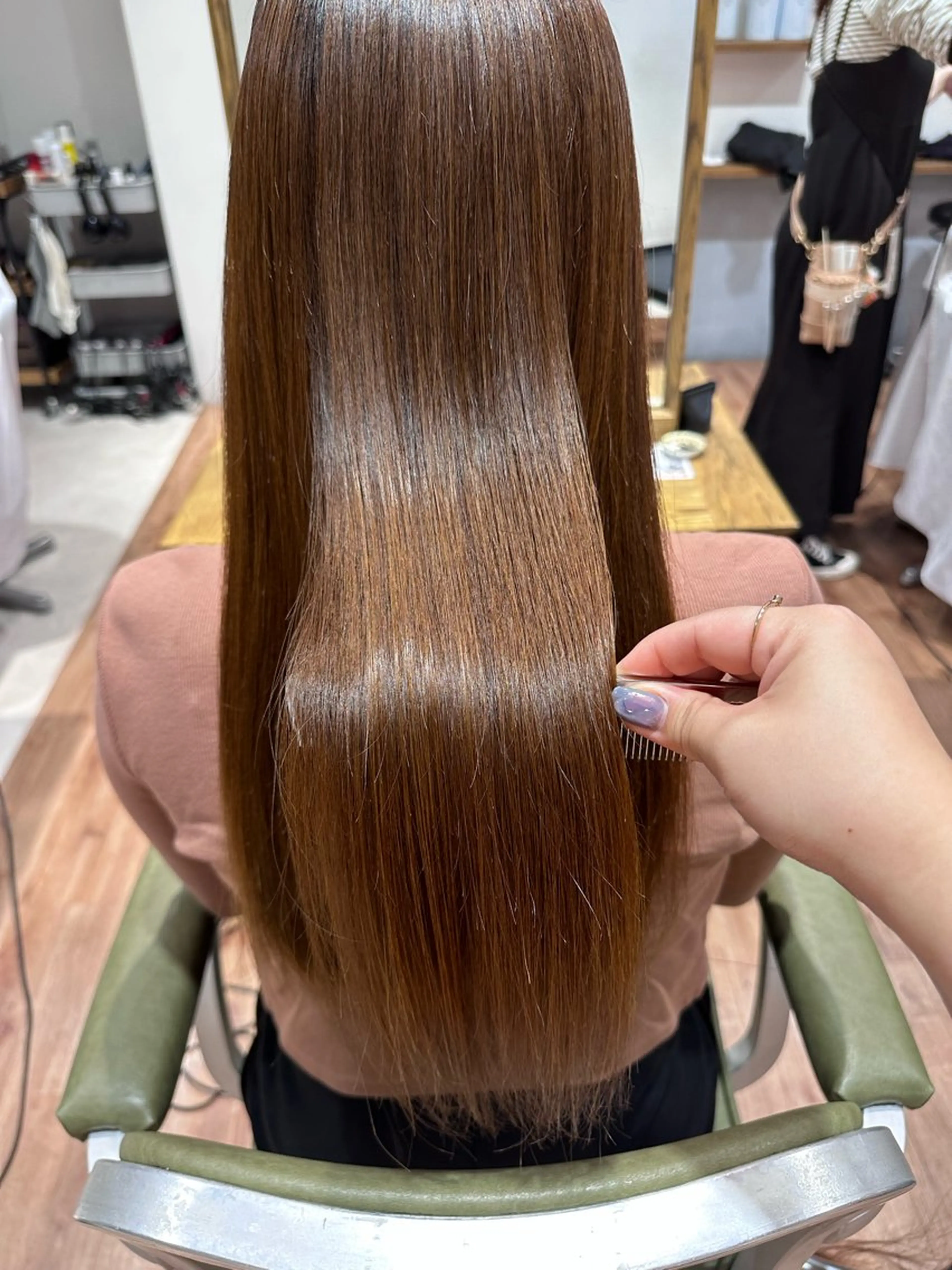 ロング ヘアアレンジ カット 縮毛矯正 トリートメント ◎モチマル チアキ◎のヘアスタイル