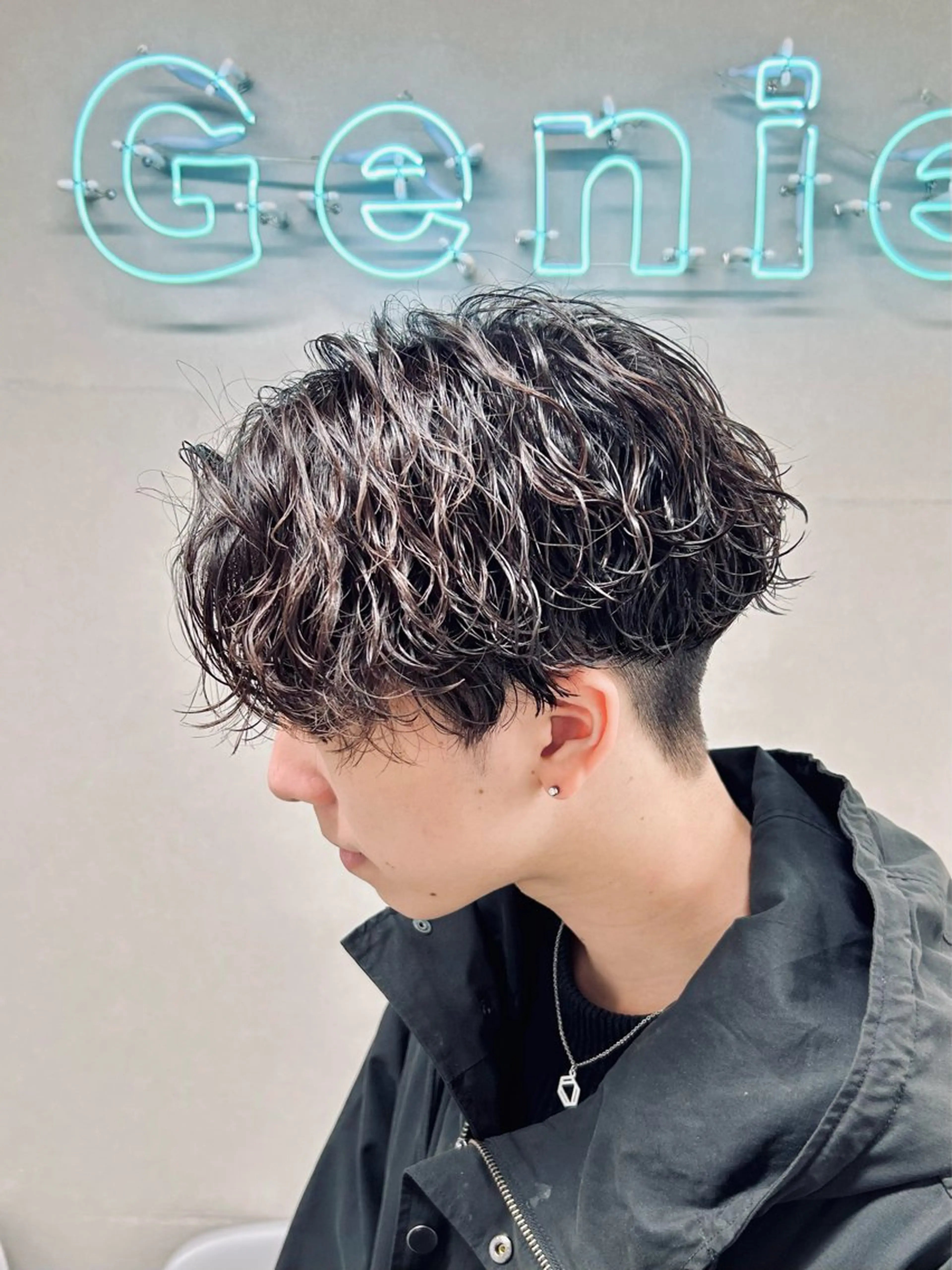 ミディアム パーマ メンズ 🏁メンズパーマ/ RYOYAのヘアスタイル