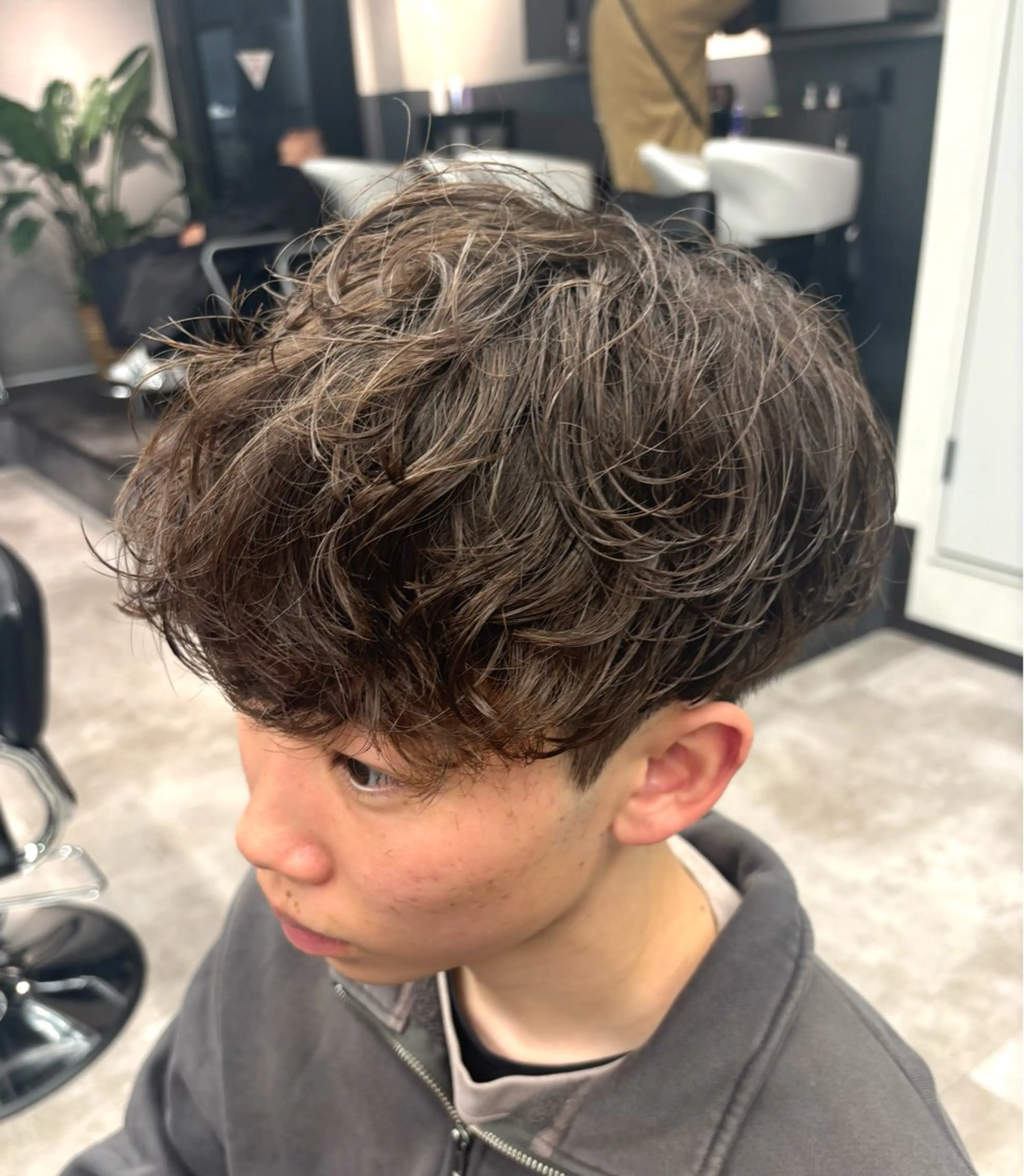 ショート パーマ メンズ メンズパーマ カット パーマ メンズサロン/戸塚駅 東口3分/冨田大輝のヘアスタイル