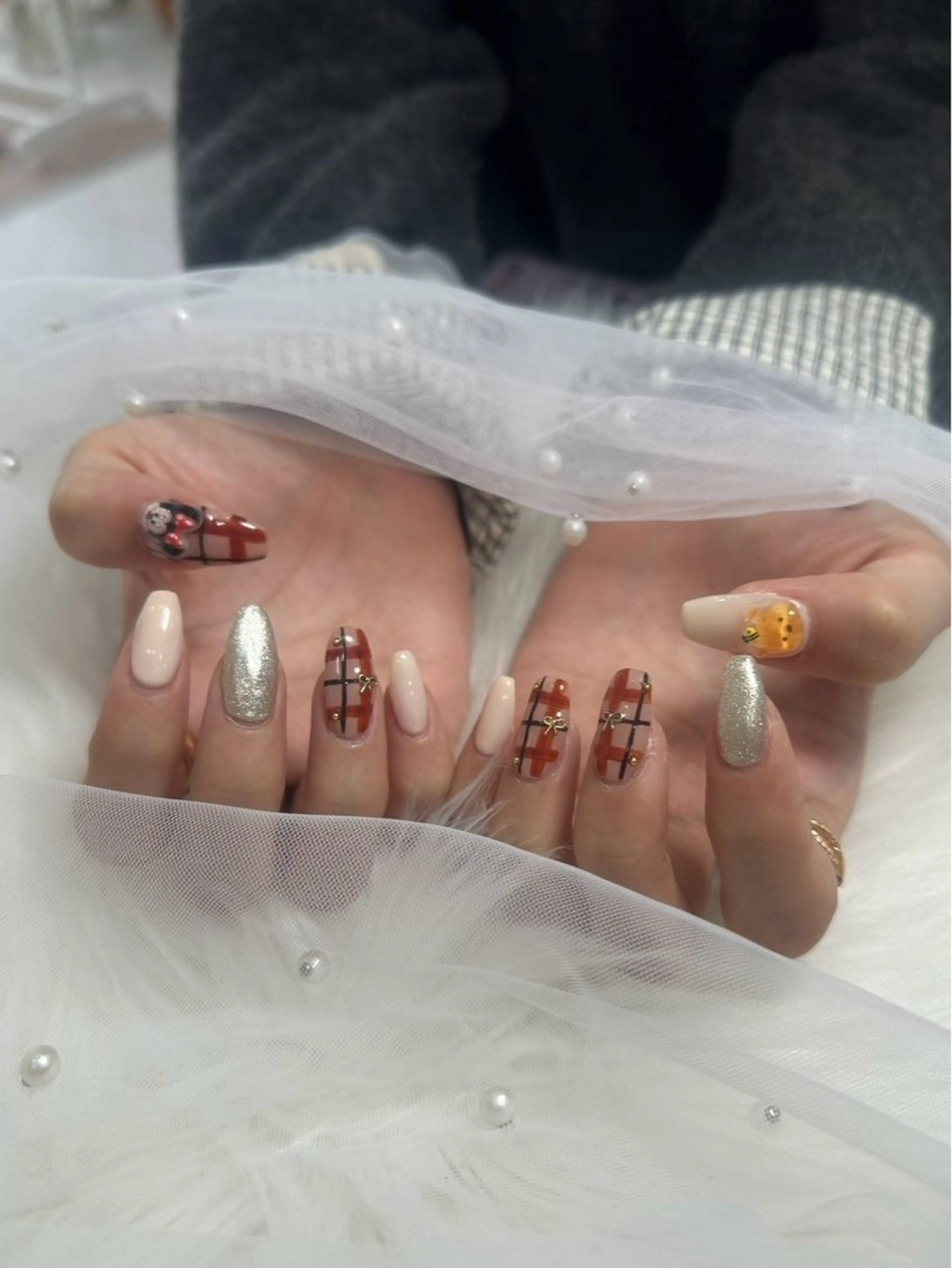 ネイル 長さ出し フットネイル ジェルネイル 韓国ネイル マグネットネイル #Amin nail salonのネイルデザイン