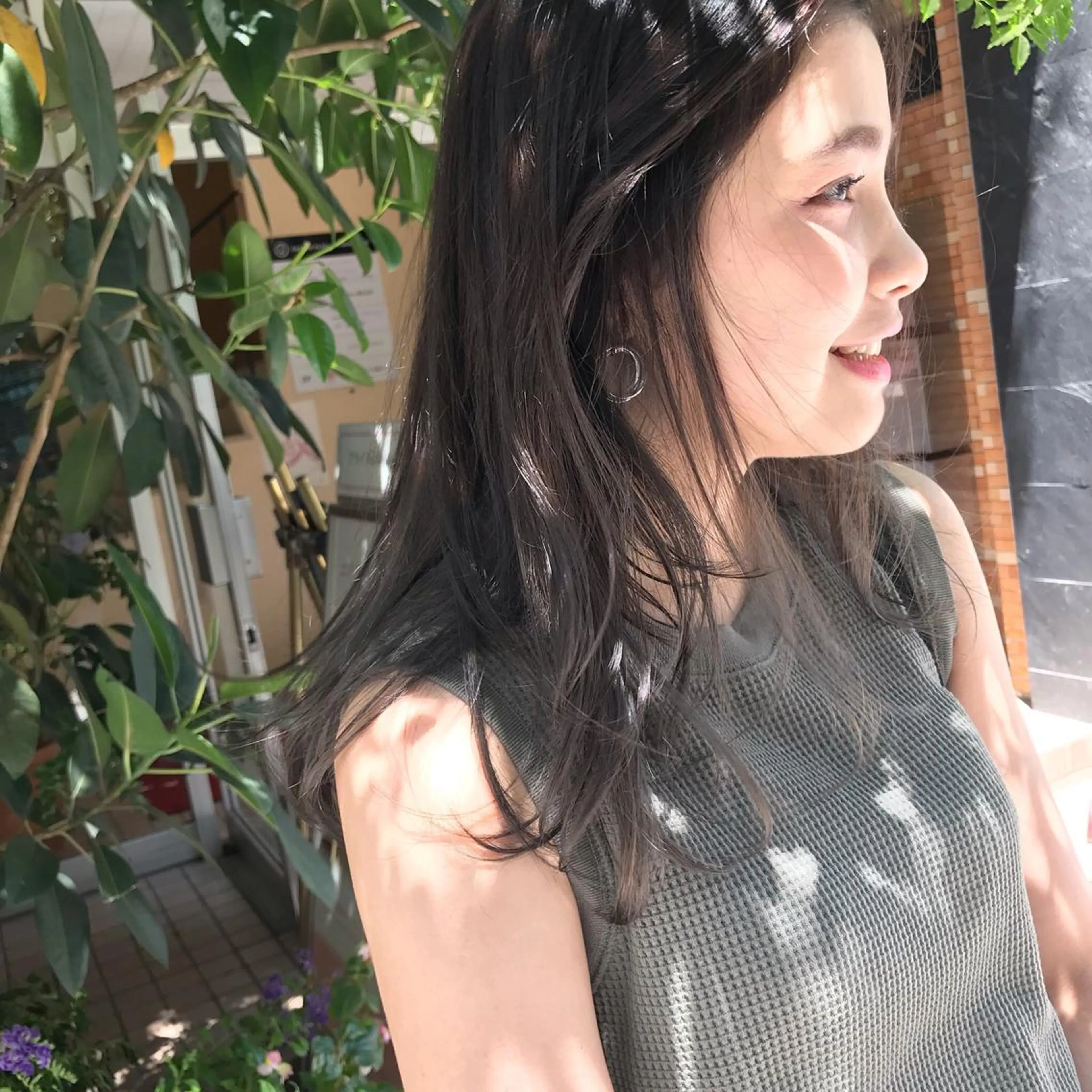 セミロング カラー HARUNA/ミセス 大人ショートヘアのヘアスタイル