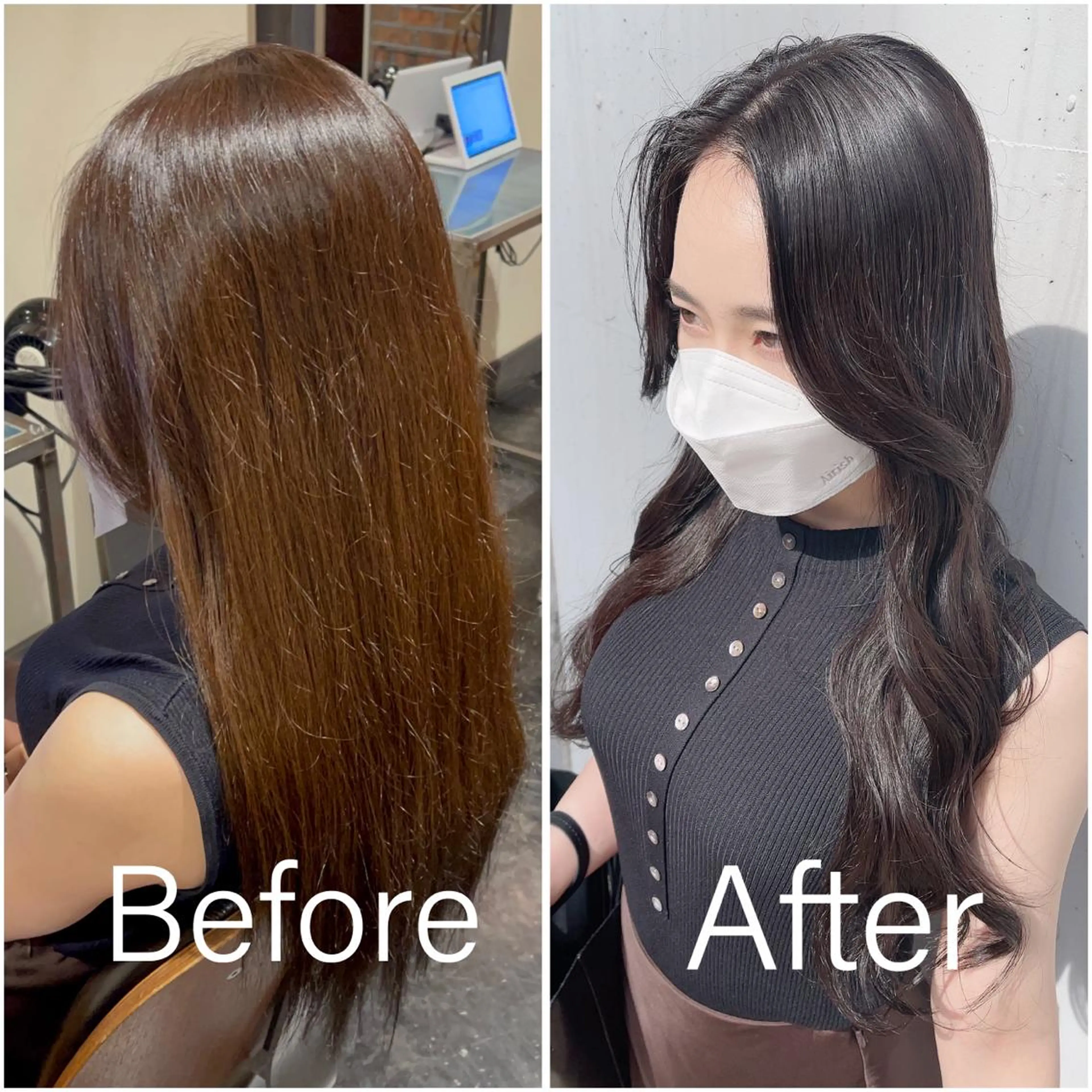 ロング カラー 泉 堅也のヘアスタイル
