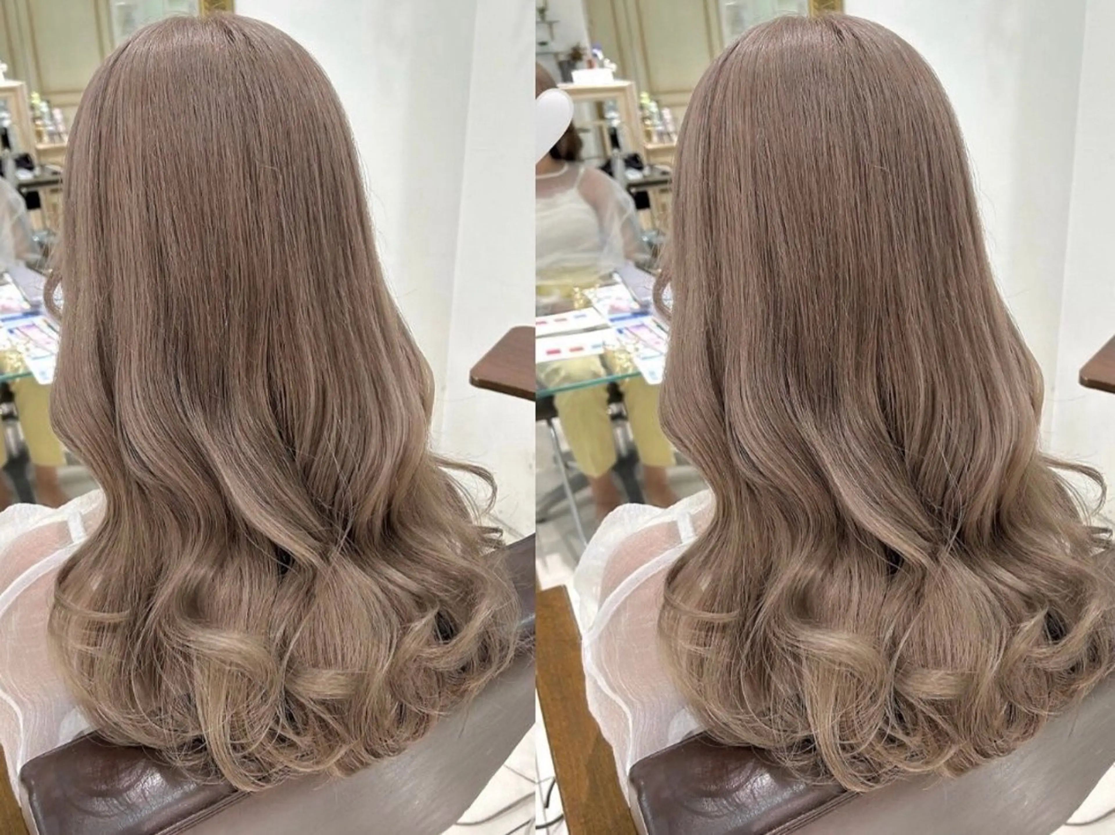 ロング カラー Rinka🌷🩶 グレージュカラー🫧のヘアスタイル