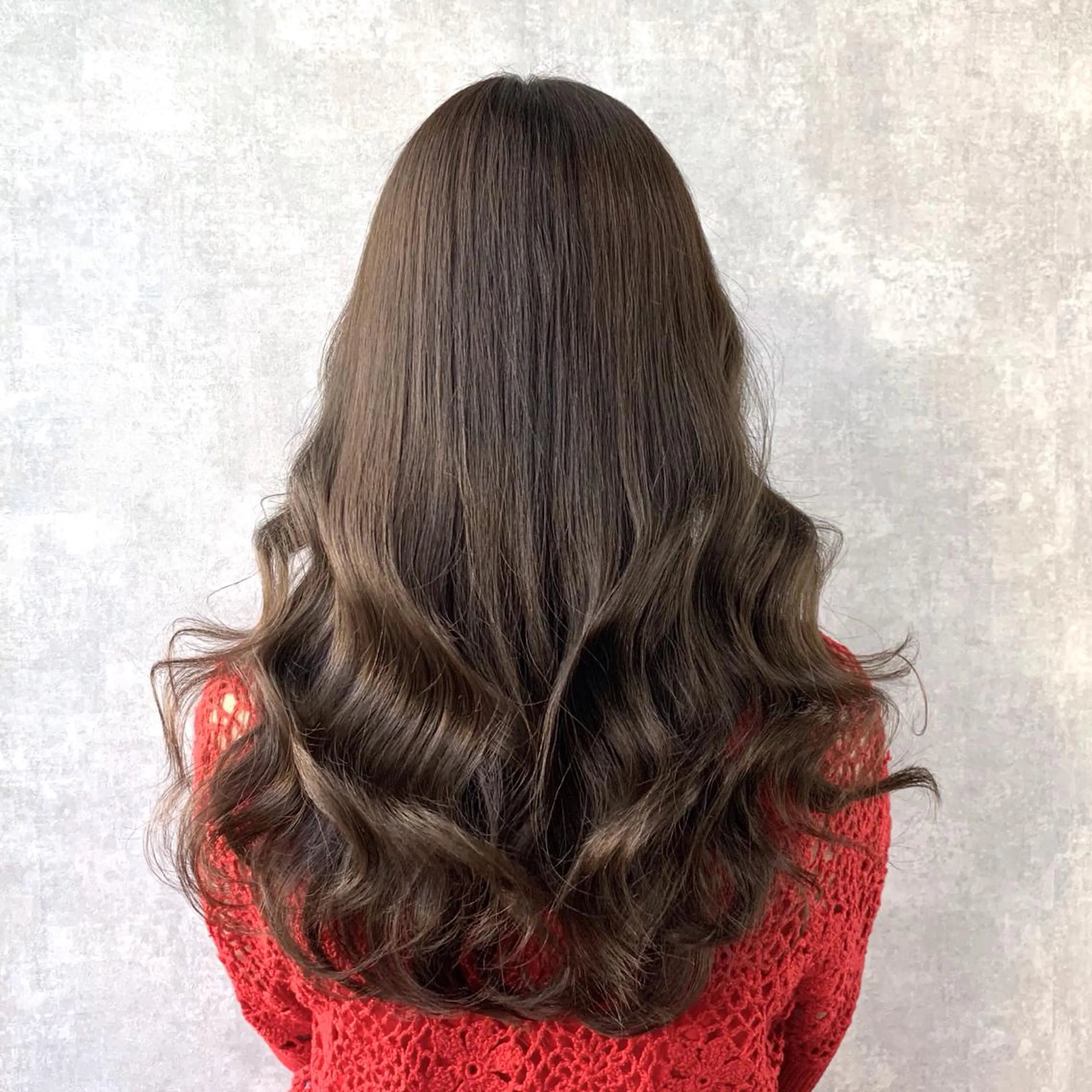 ロング カラー ブラウンカラー グレージュ ヨシンモリ ムルギョル巻き 韓国風ヘア K-POP好き美容師 🇰🇷Kai.Yのヘアスタイル