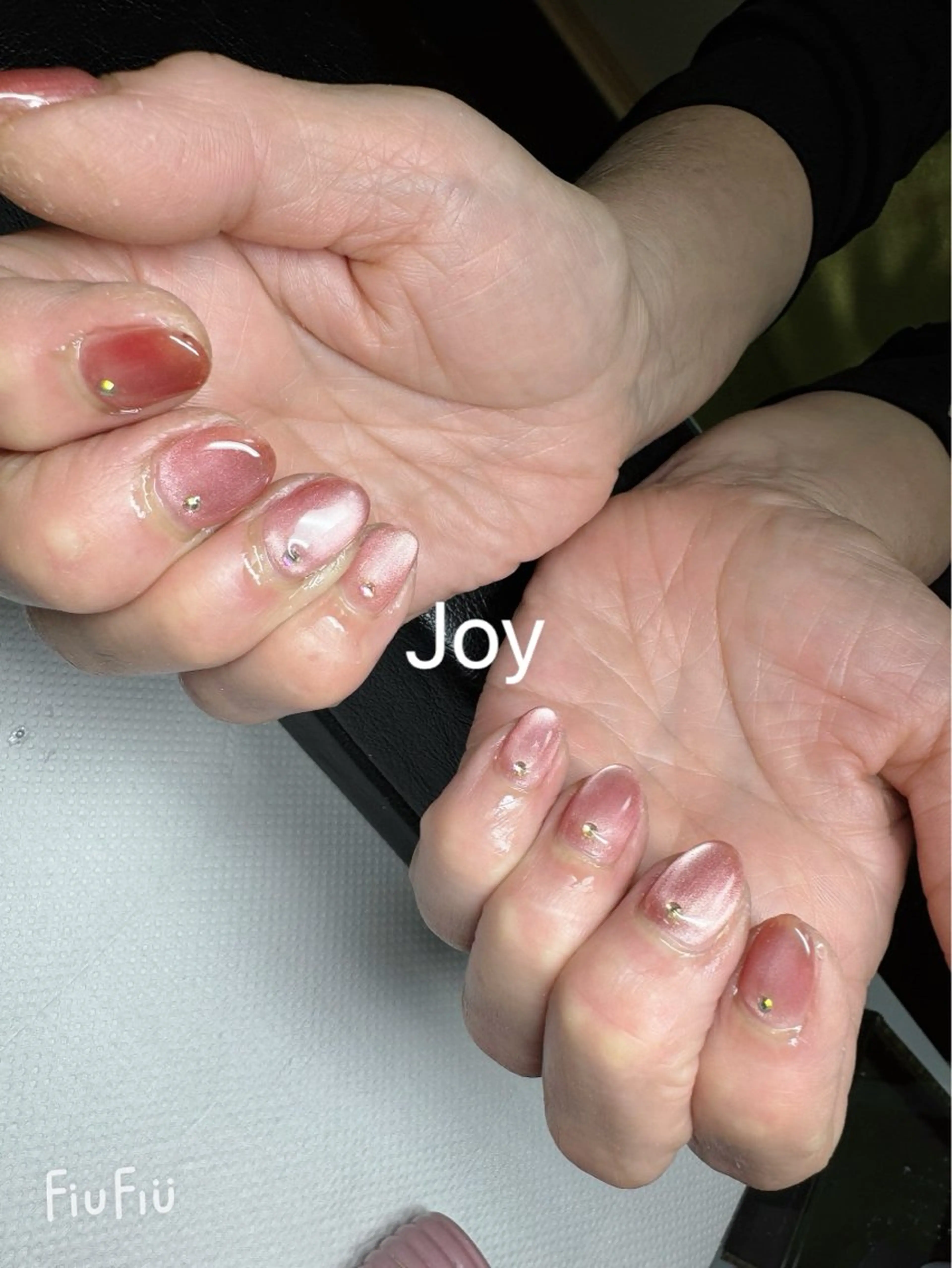 ネイル マグネットネイル ストーンネイル Nail Salon JOYのネイルデザイン