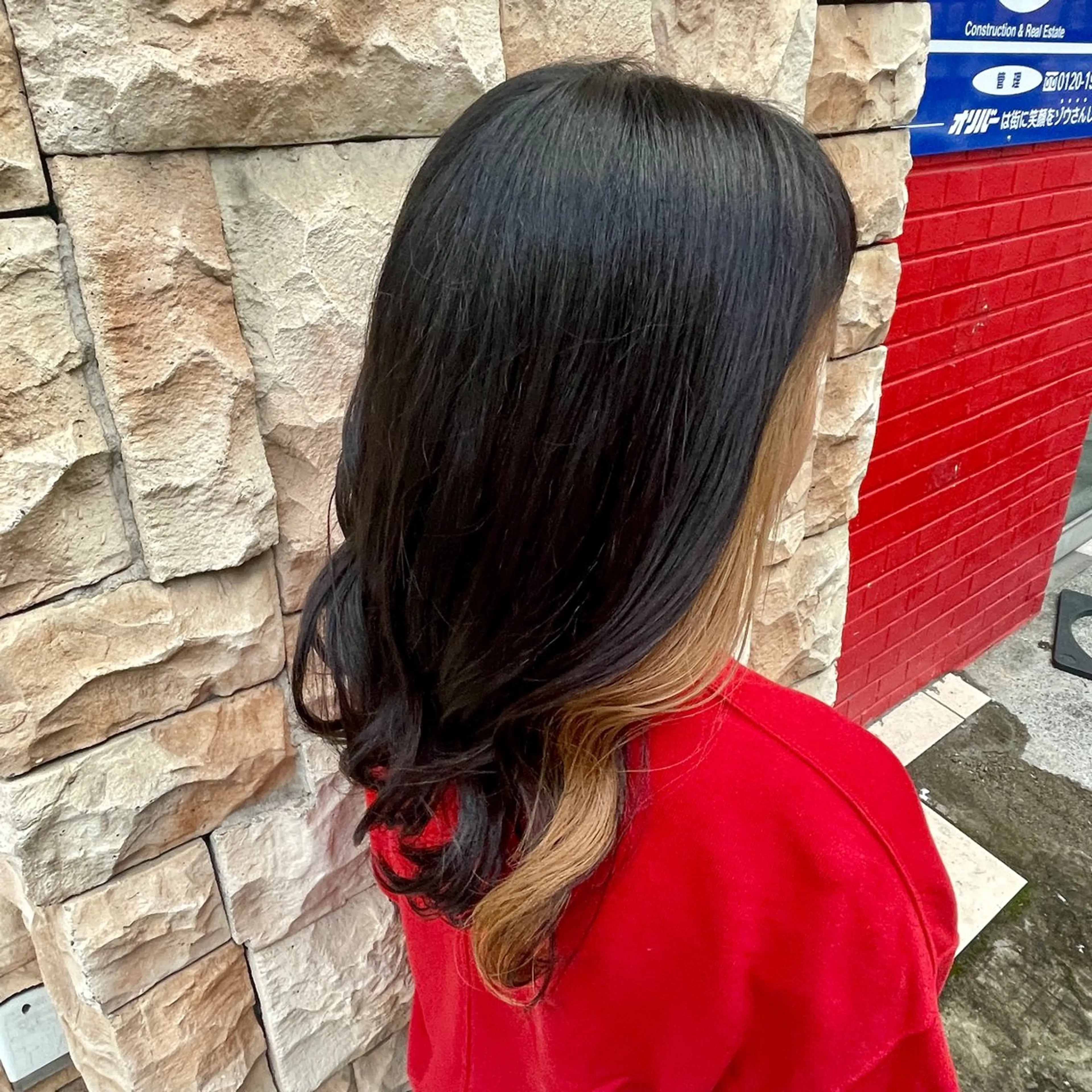 ロング カラー ヘアカラー ブリーチ/ヘアセット 【𝙍𝙞𝙣𝙤】のヘアスタイル