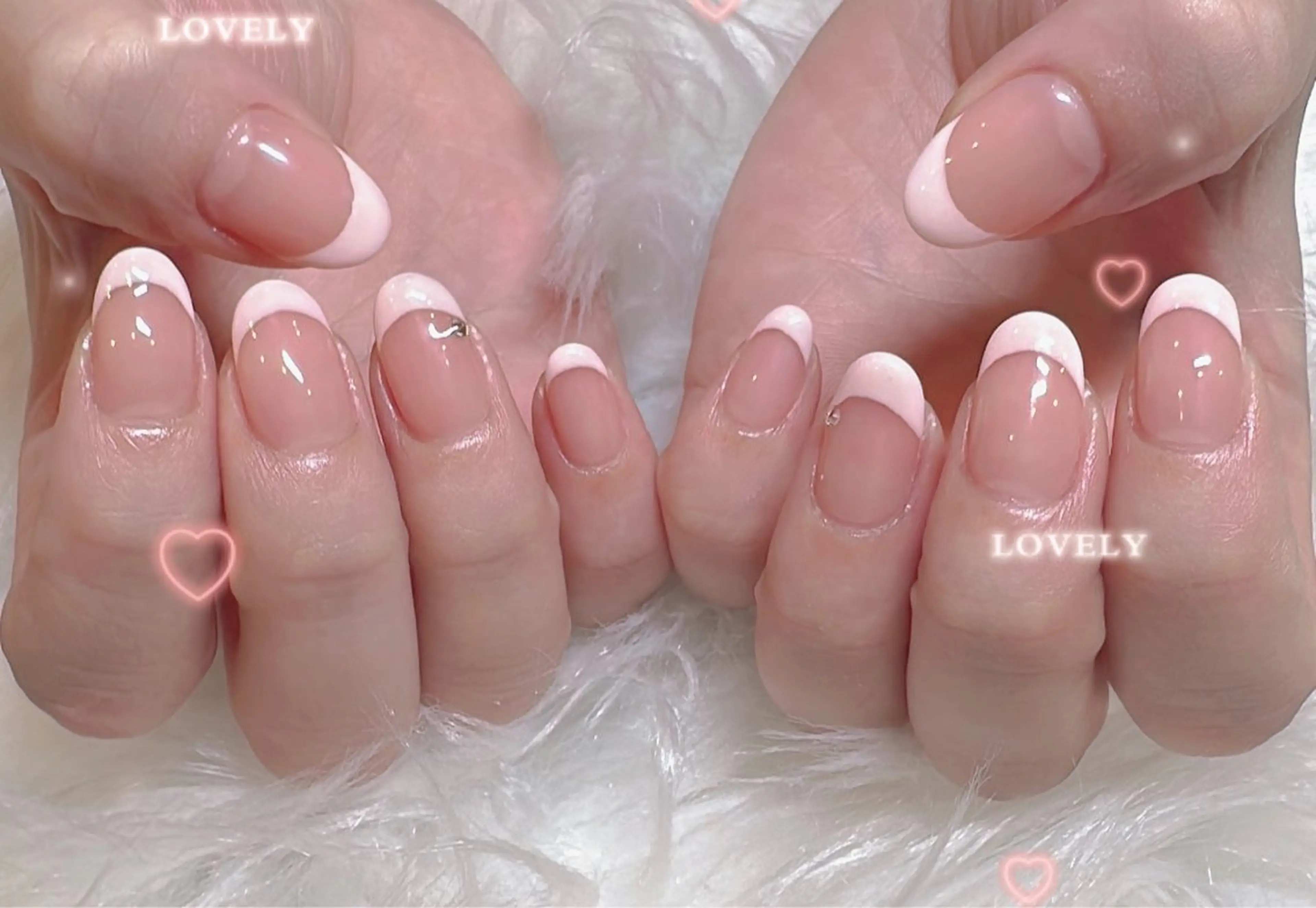 [オフ&ケア無料]🎀フレンチネイル🎀ベースカラー有りの写真