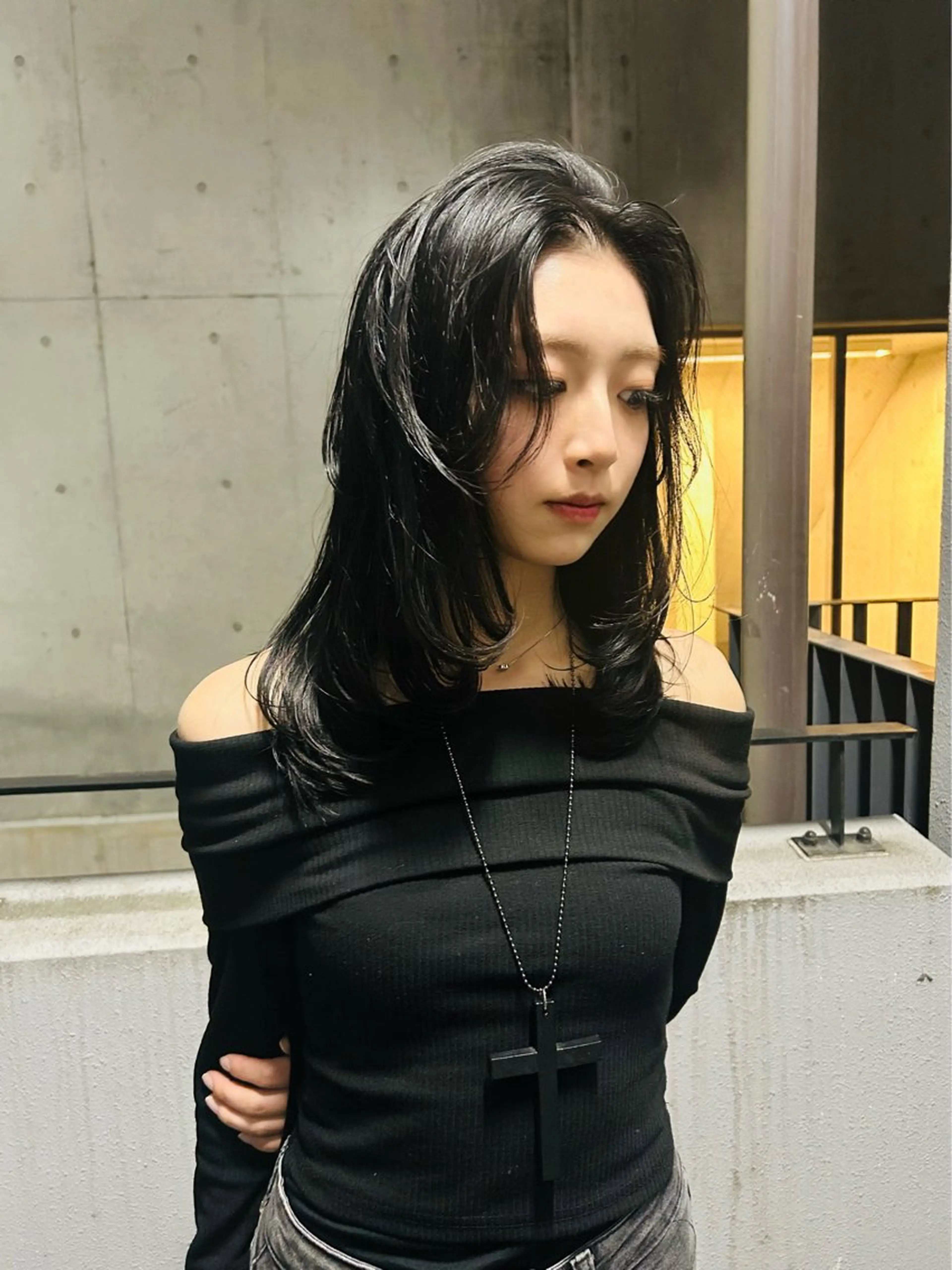 ロング カラー カット ヘアカラー トリートメント ヘッドスパ 履歴修正屋さん／ ブロンド／ホワイトのヘアスタイル