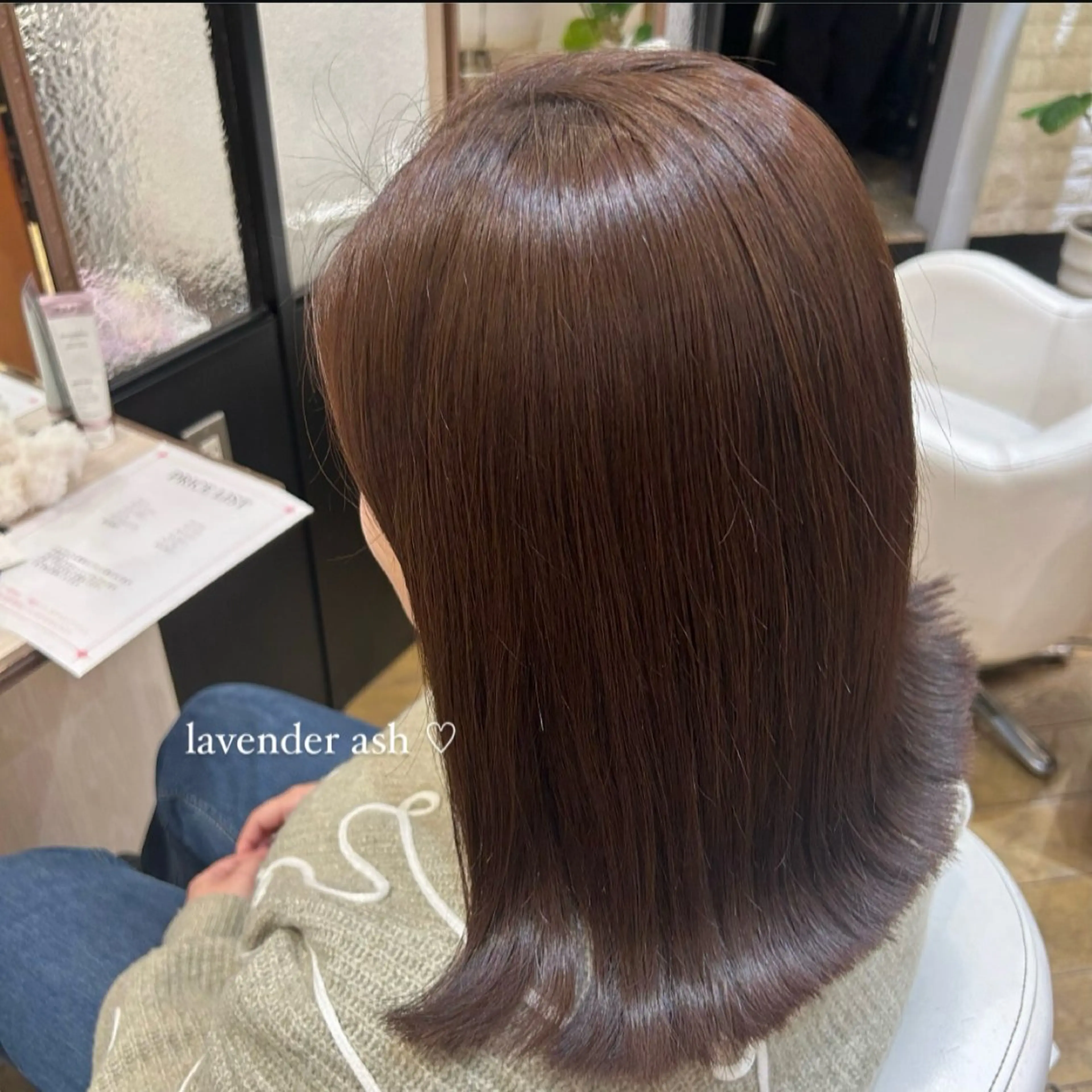 セミロング カラー 🫧 河内 瑠莉 🫧のヘアスタイル