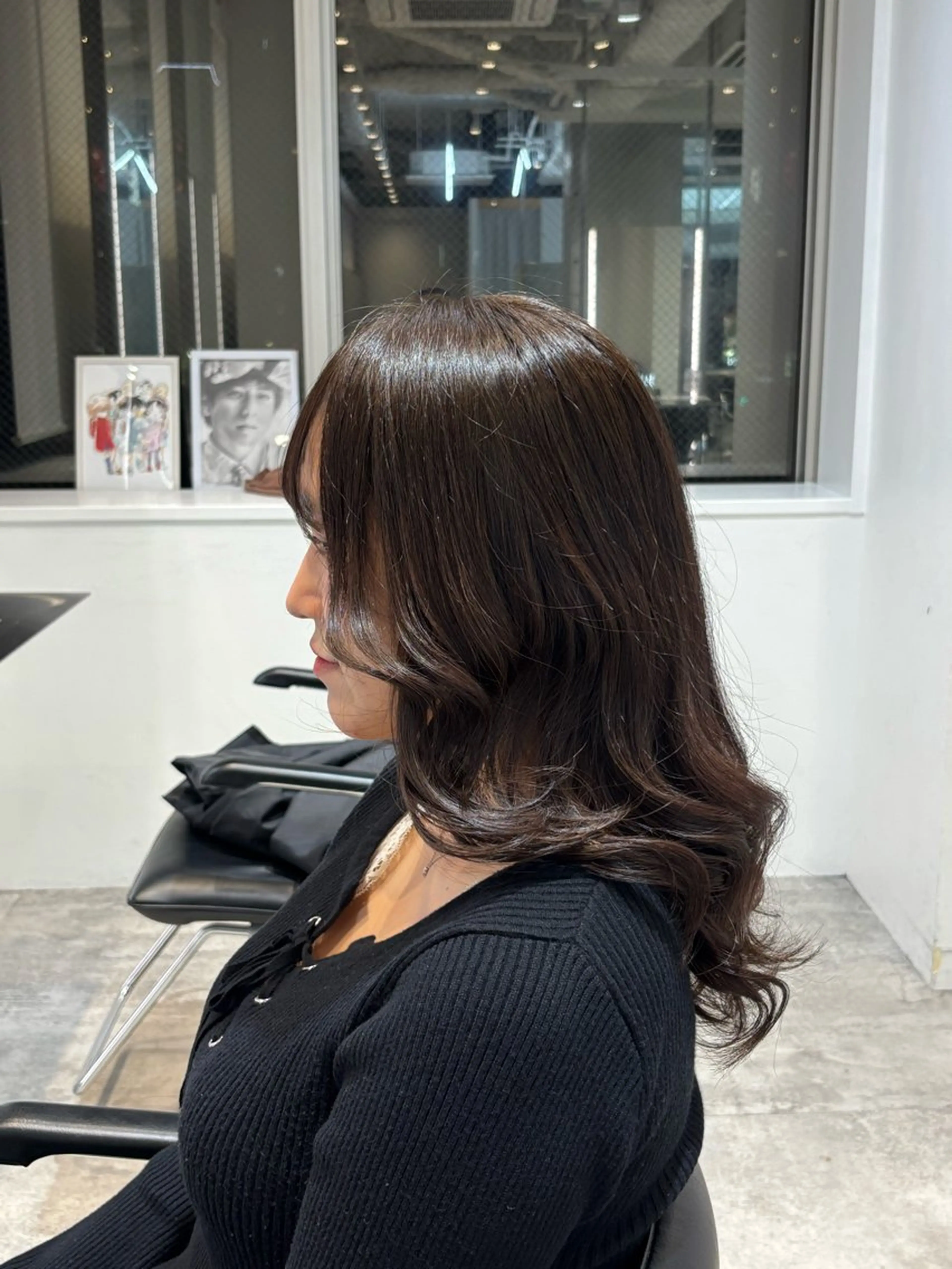 セミロング カラー ブラウンカラー 【fifth】上條 巧真のヘアスタイル