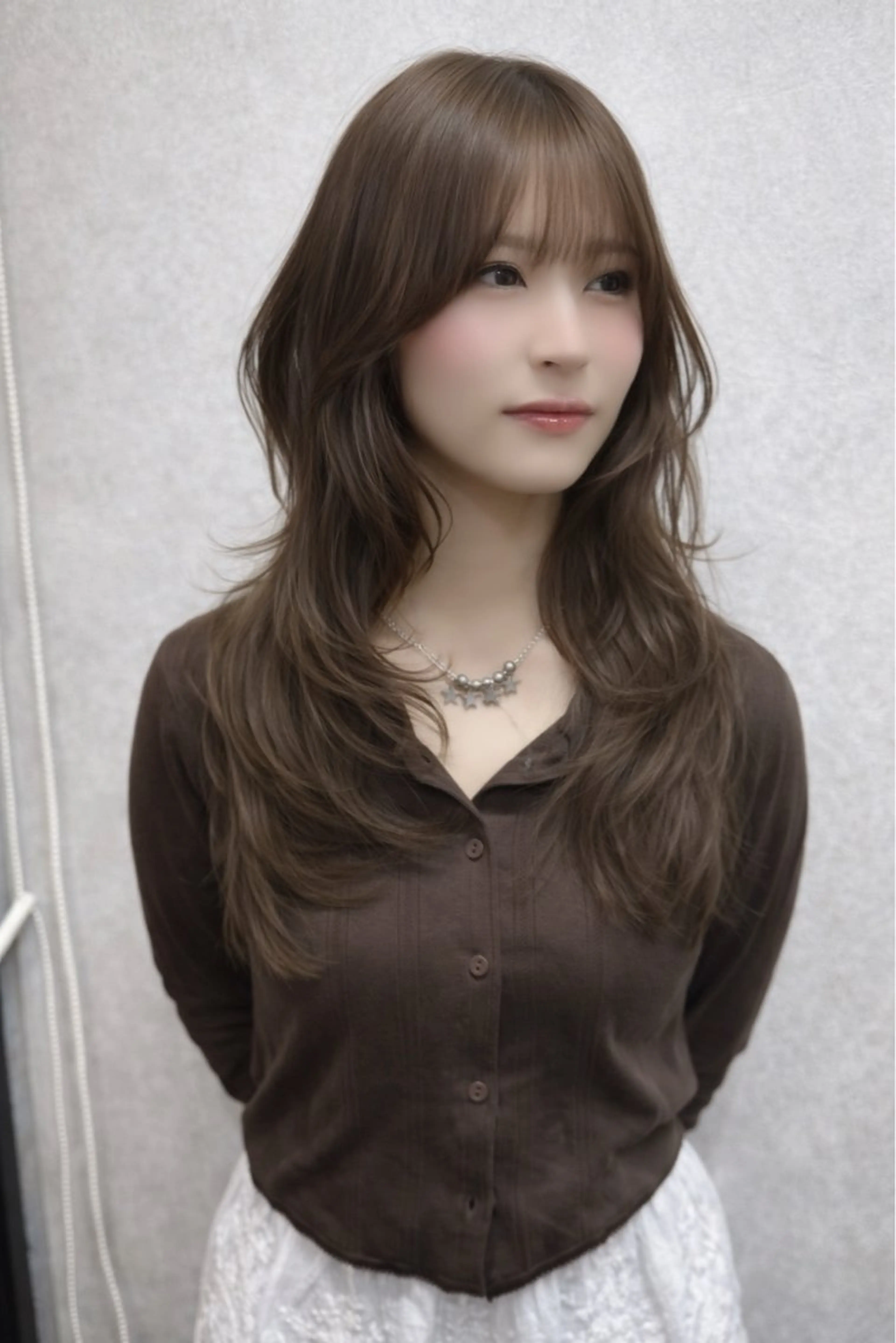ロング カラー レイヤーカット AIRI layer cut hairのヘアスタイル