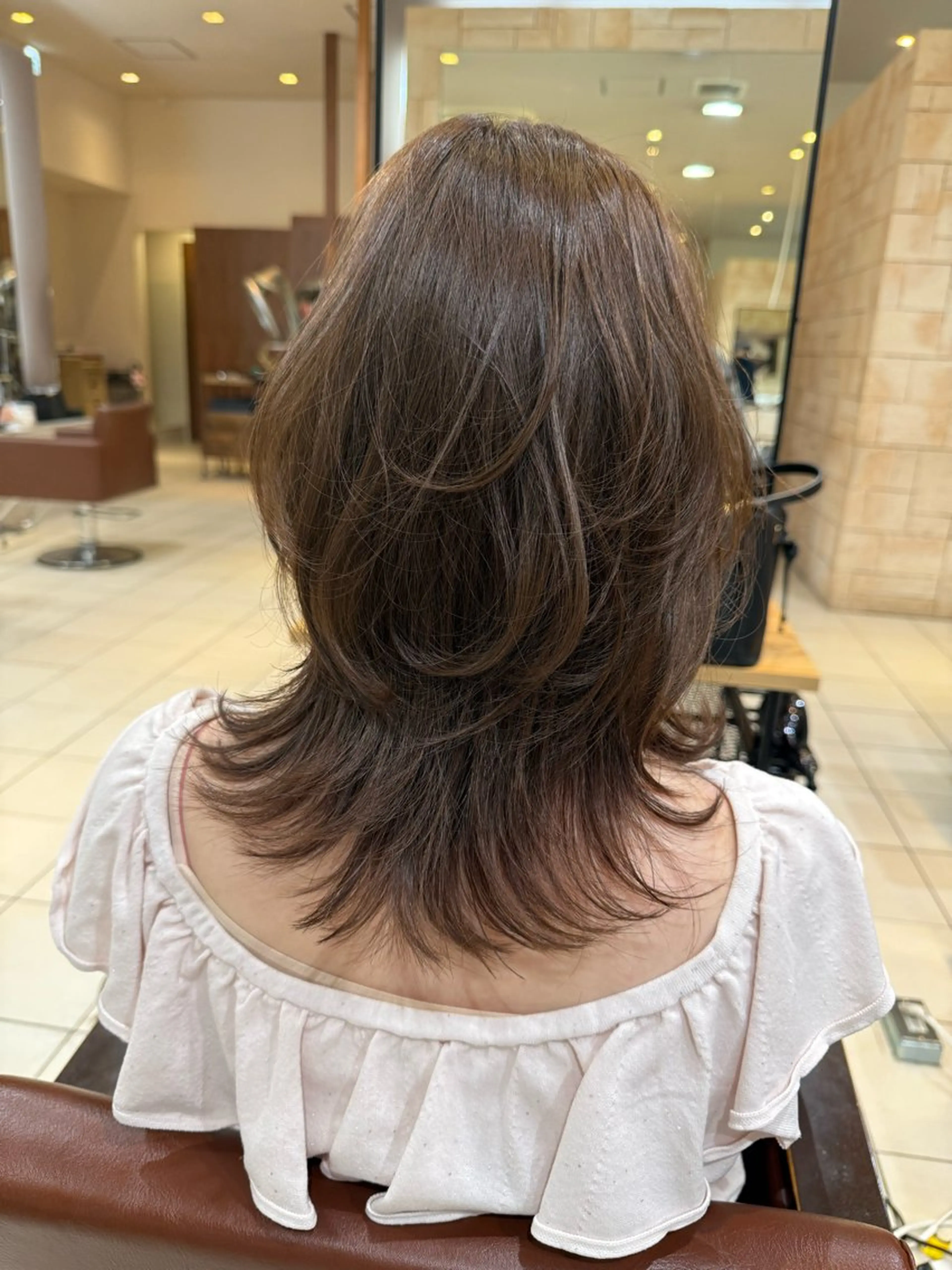 ミディアム ミディアムレイヤー レイヤーカット 川崎レイヤーカット /江口真正のヘアスタイル