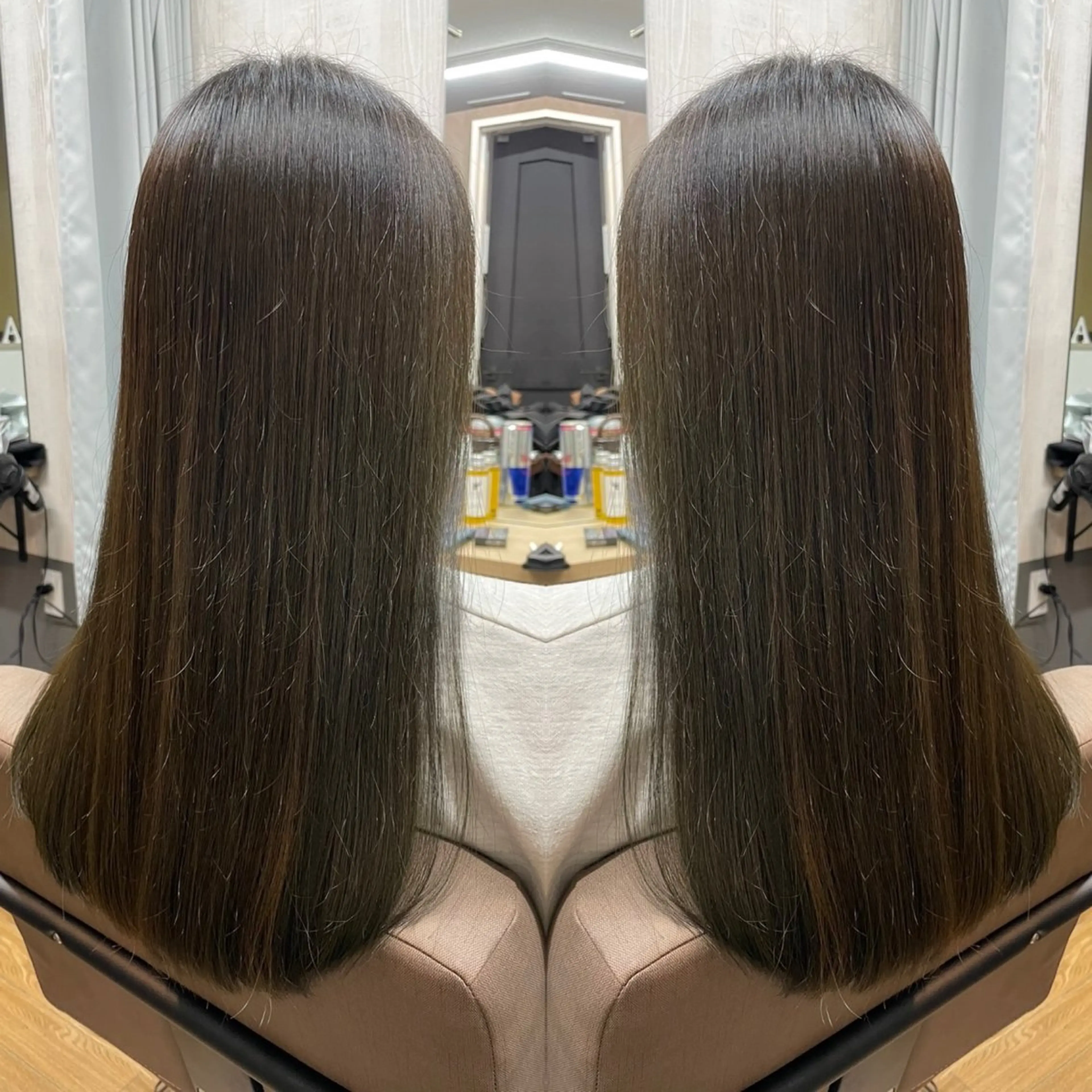 【しっとりとした質感に⭐️】カット+カラー+最高級5ステップトリートメント【魔法のバブルmarbb込】の写真