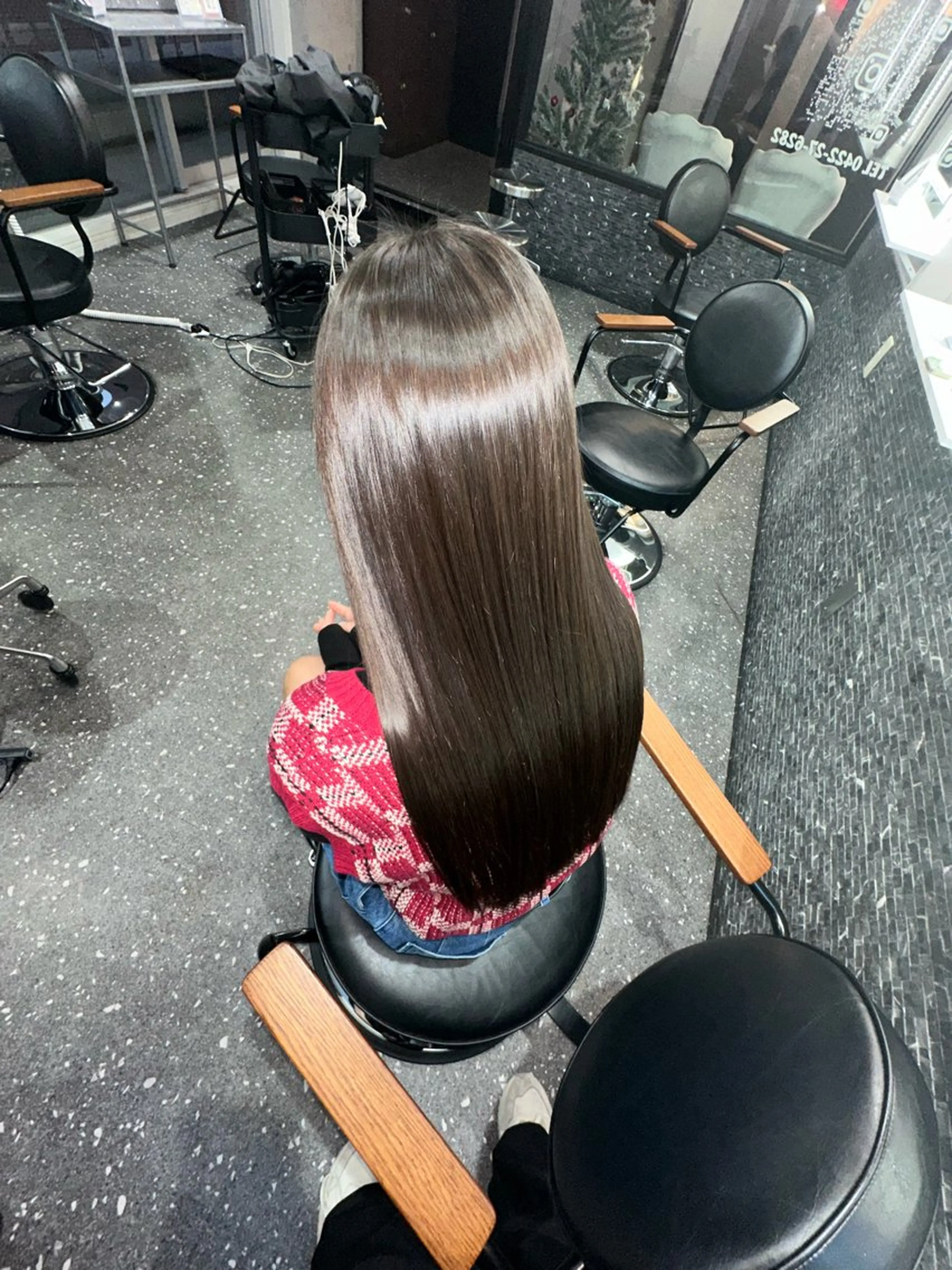 ロング パーマ カット 縮毛矯正 トリートメント 髪質改善⭐️縮毛矯正 中野⭐️Rinaのヘアスタイル