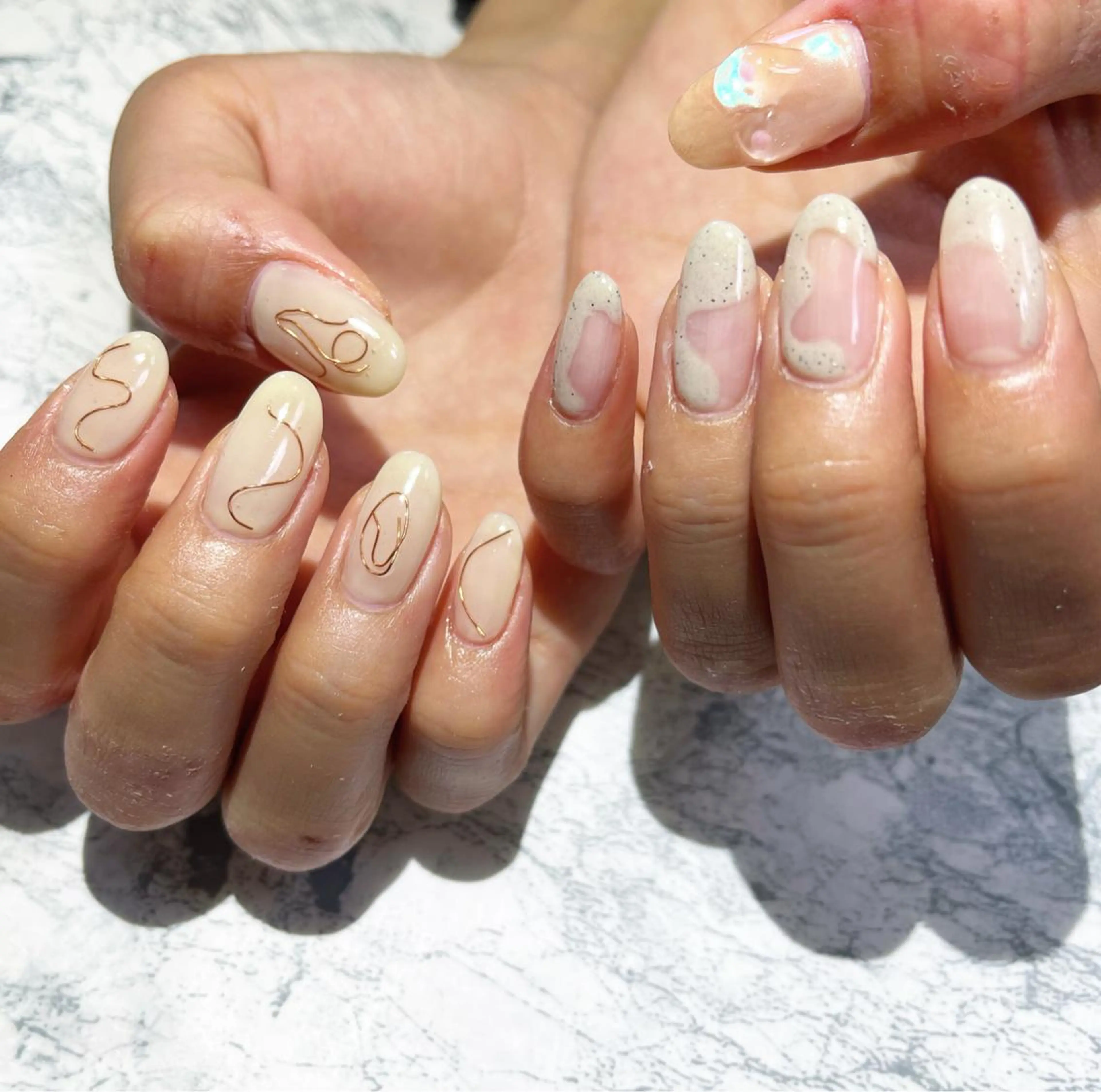 ネイル フットネイル ニュアンスネイル シンプルネイル 春ネイル 夏ネイル nail fufla ♡yamane♡のネイルデザイン