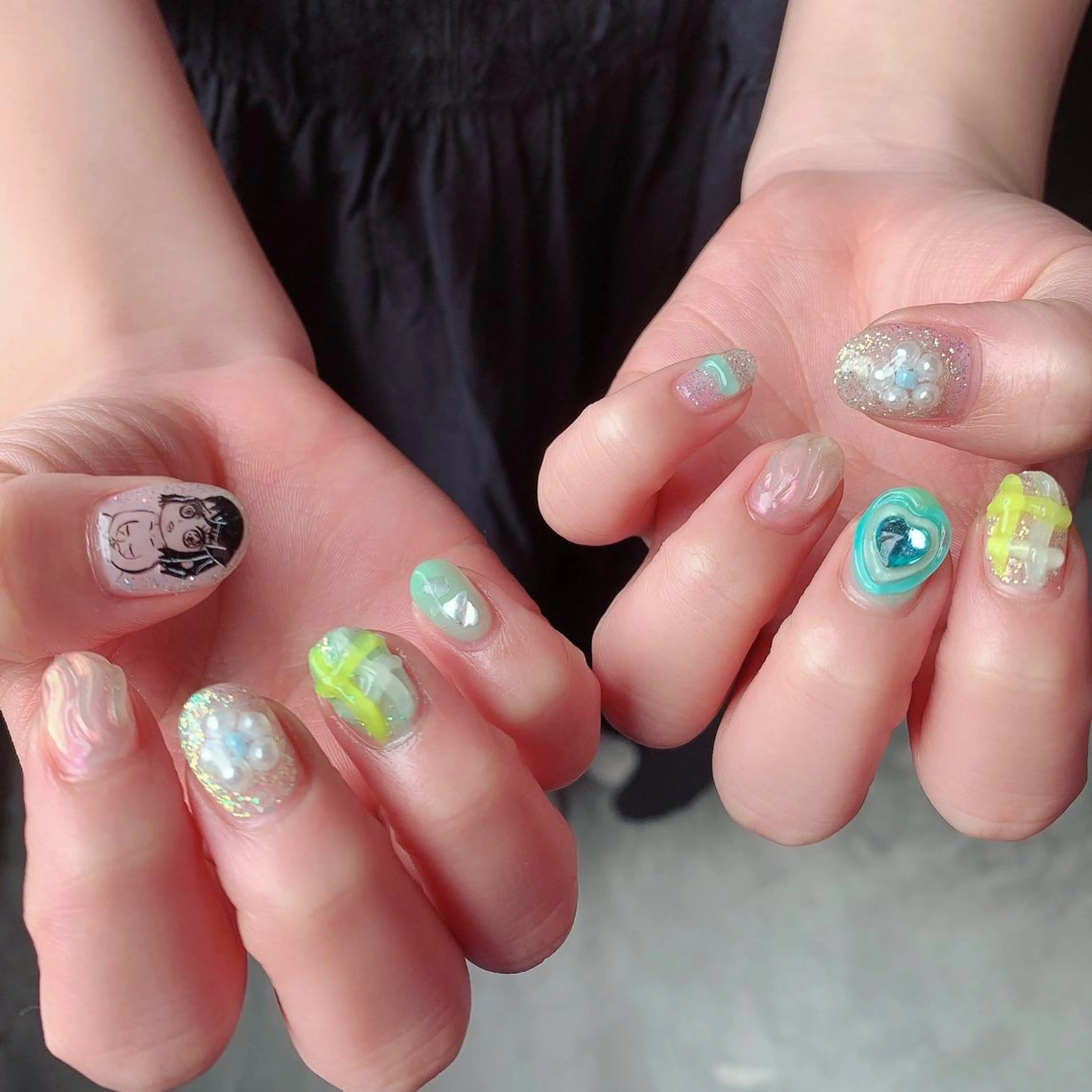 ネイル 韓国ネイル ネイリスト EMIのネイルデザイン