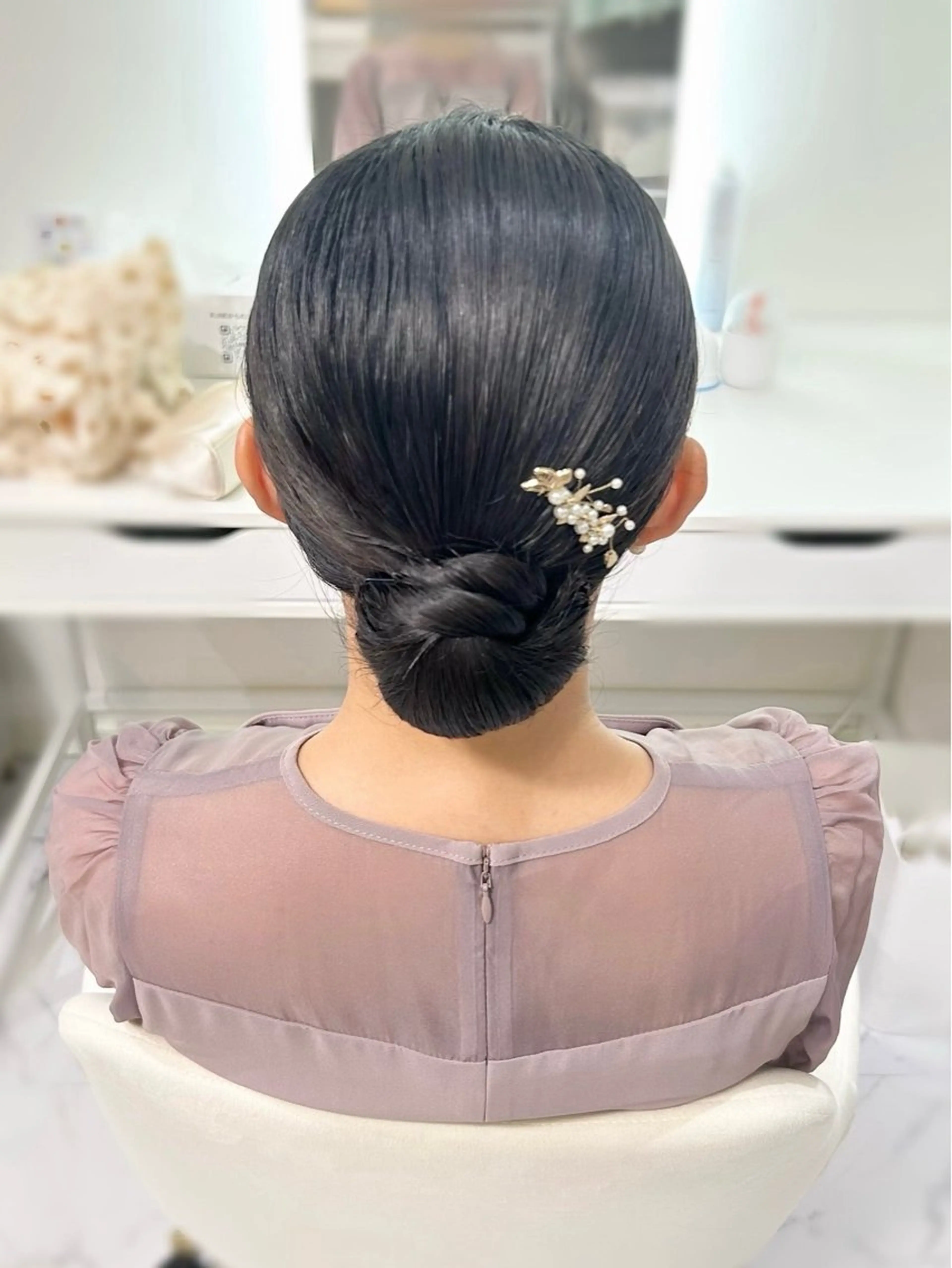 セミロング ヘアアレンジ ヘアセット ヘアセット専門店 Rのヘアスタイル