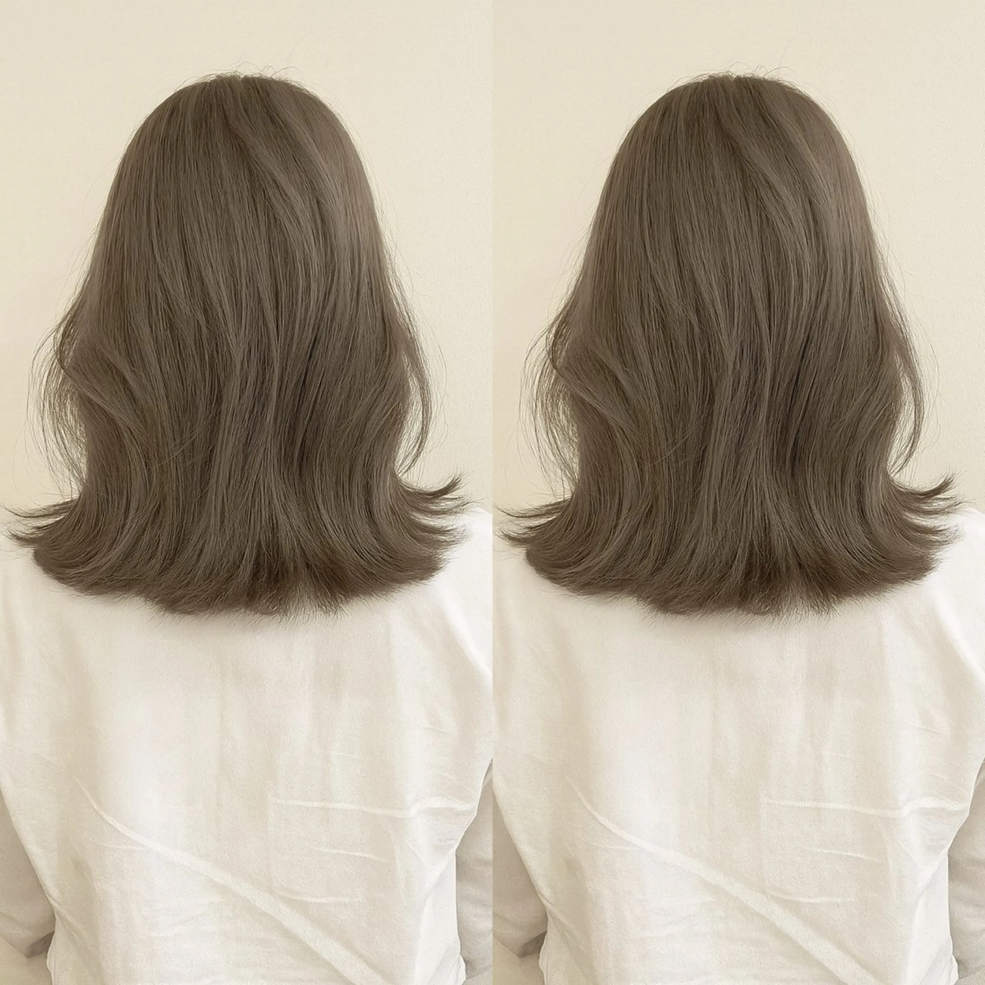 ミディアム カット ヘアカラー トリートメント 小顔矯正/レイヤー 透明感カラー✨生真のヘアスタイル