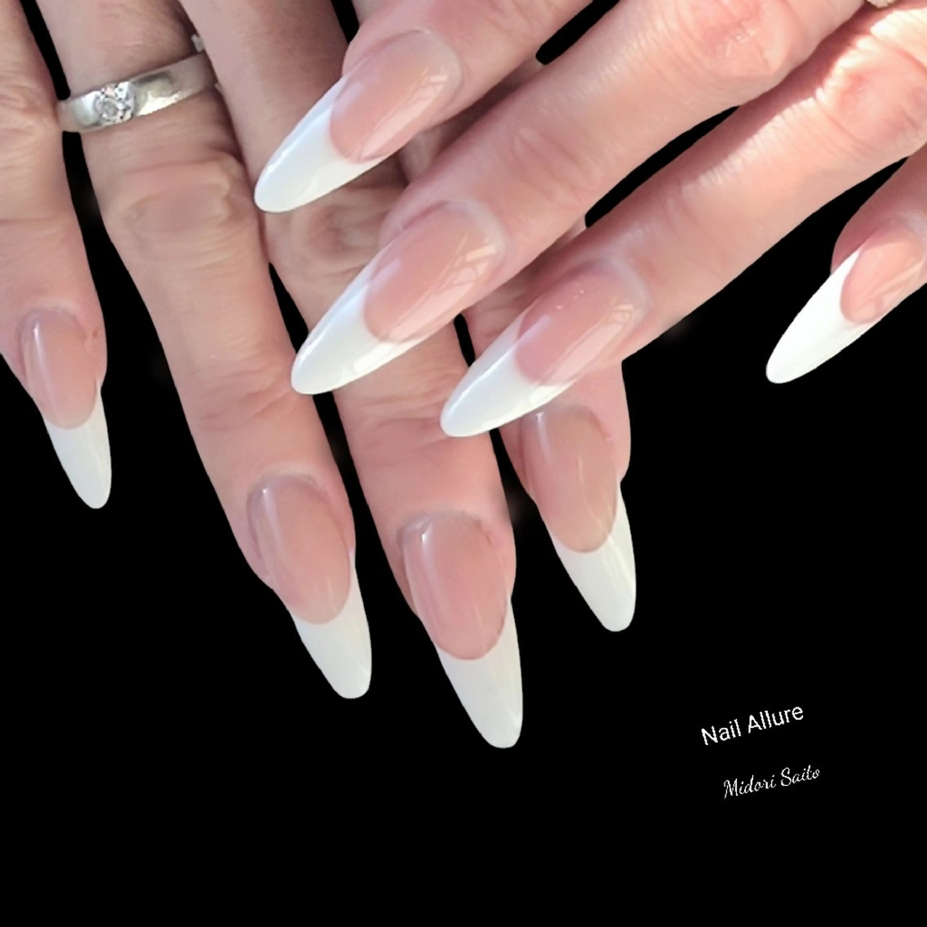 ネイル フレンチネイル ジェルネイル スカルプネイル Nail Allureのネイルデザイン