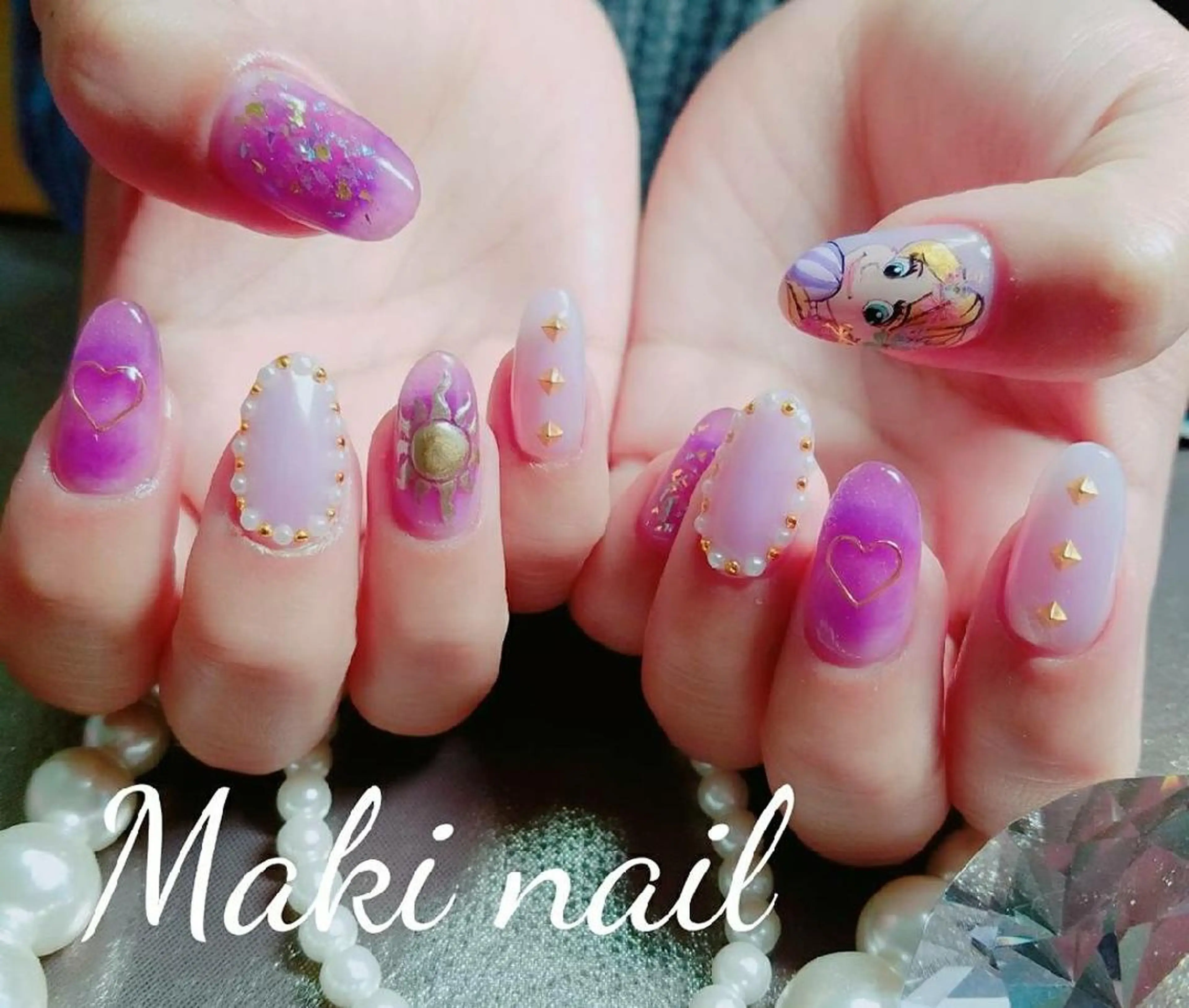 ネイル ショート アートネイル スカルプネイル   MAKI NAILのネイルデザイン