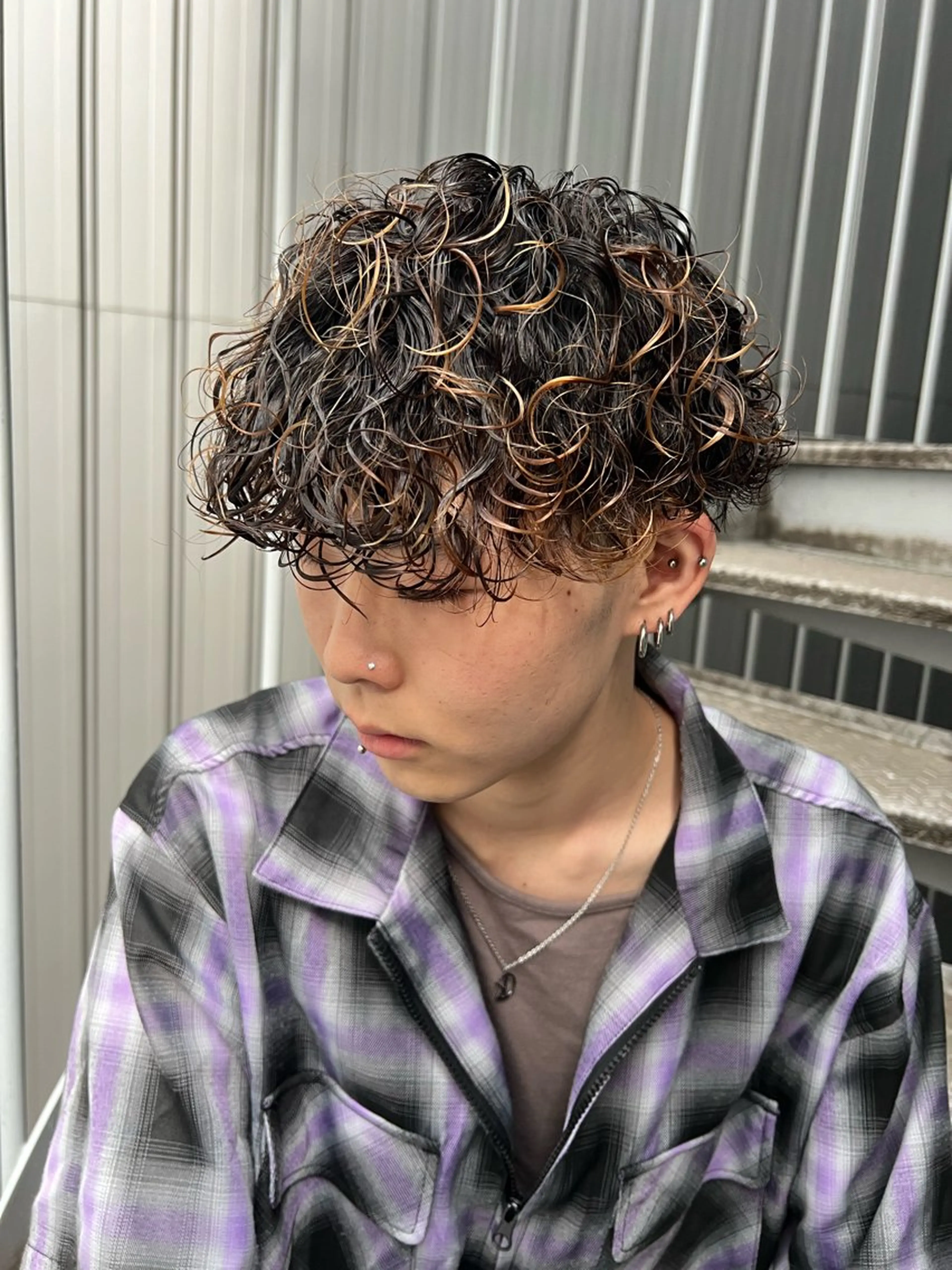 パーマ メンズ メンズ特化美容師/ パーマ/波巻き/陸翔のヘアスタイル