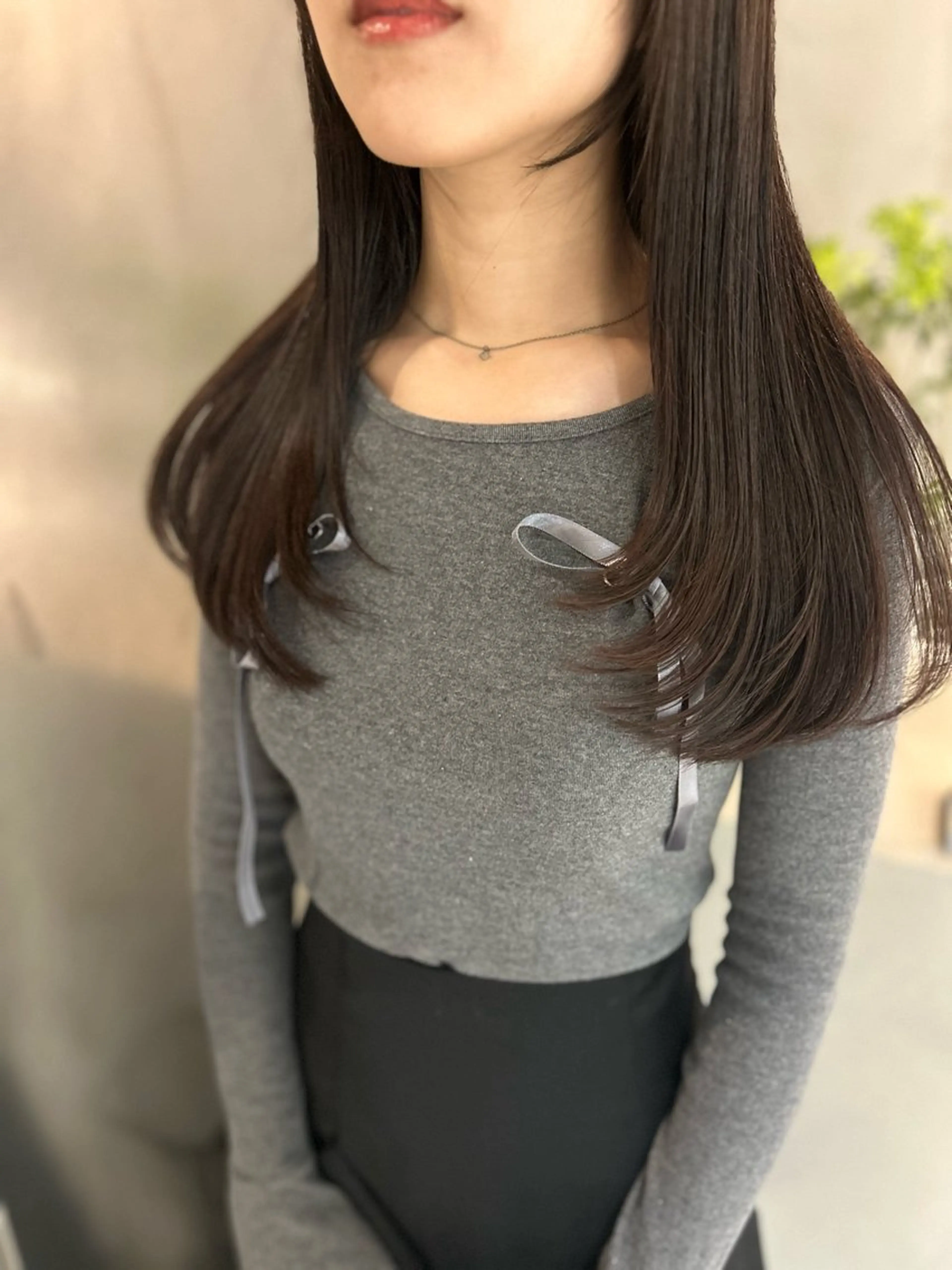 セミロング レイヤーカット ローレイヤー ・ nanokaのヘアスタイル