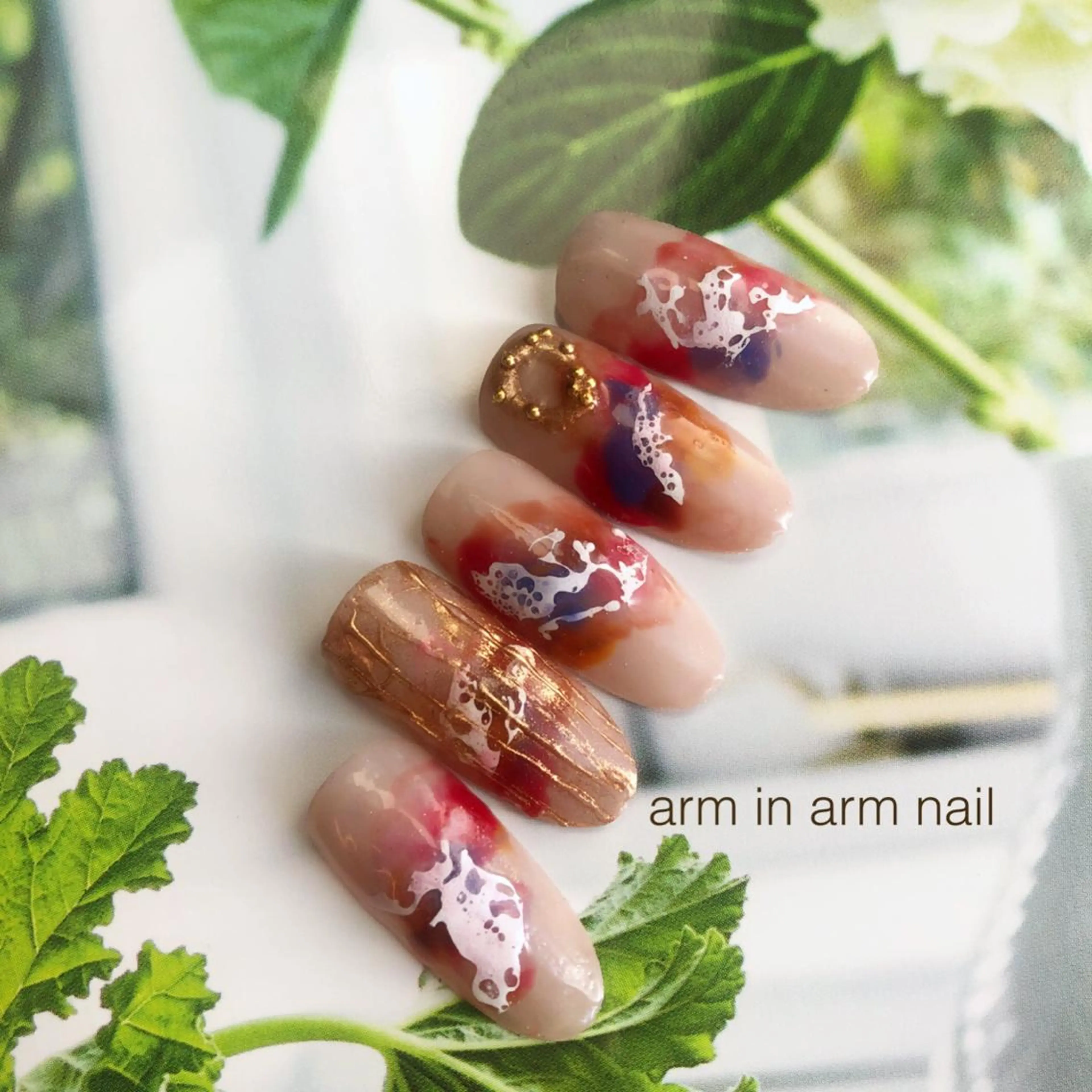 ネイル arm in arm ︎✿Yamamotoのマツエク・マツパデザイン