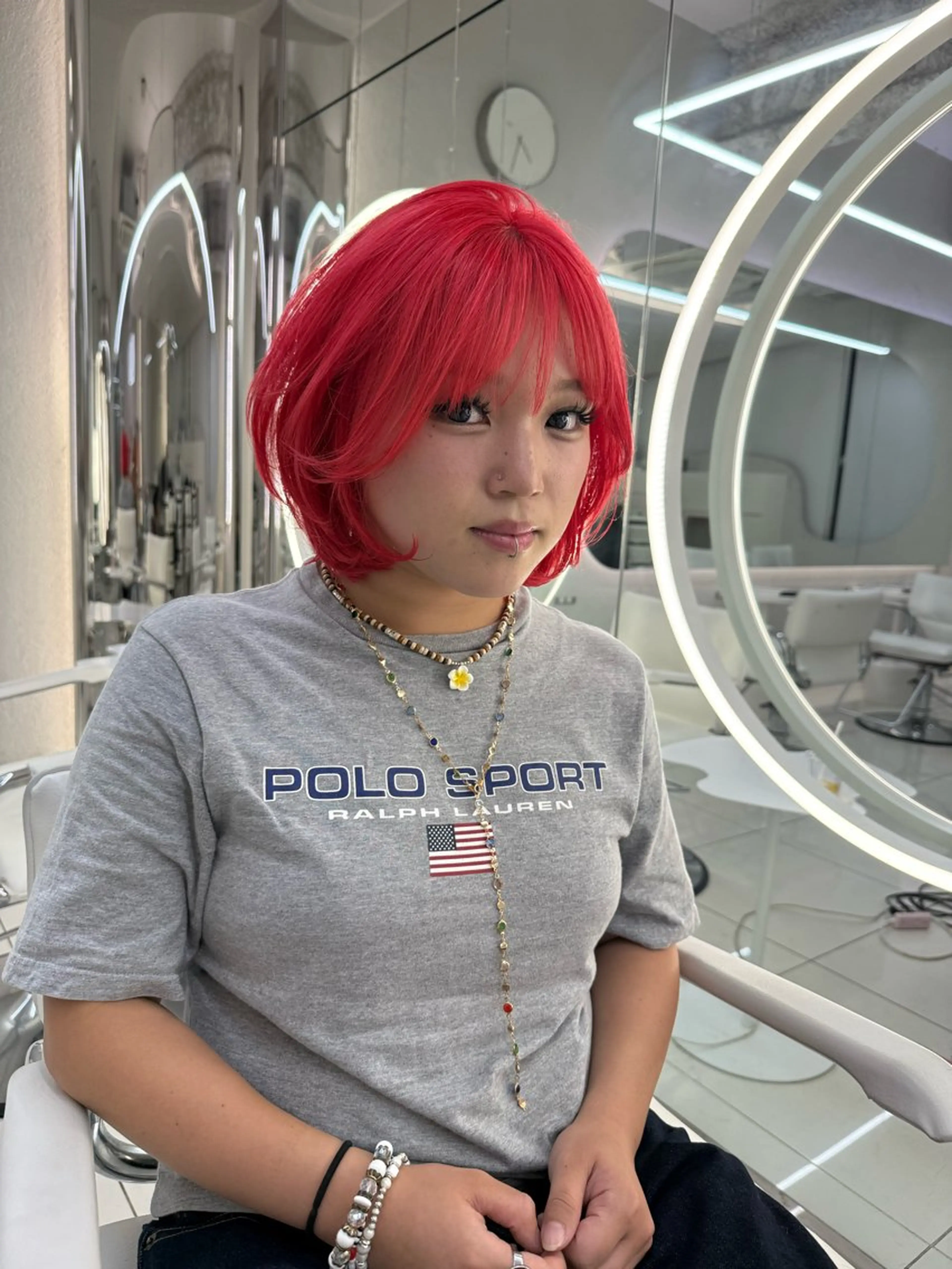 ショート カット ヘアカラー ハイトーンボブ Mizuki.のヘアスタイル