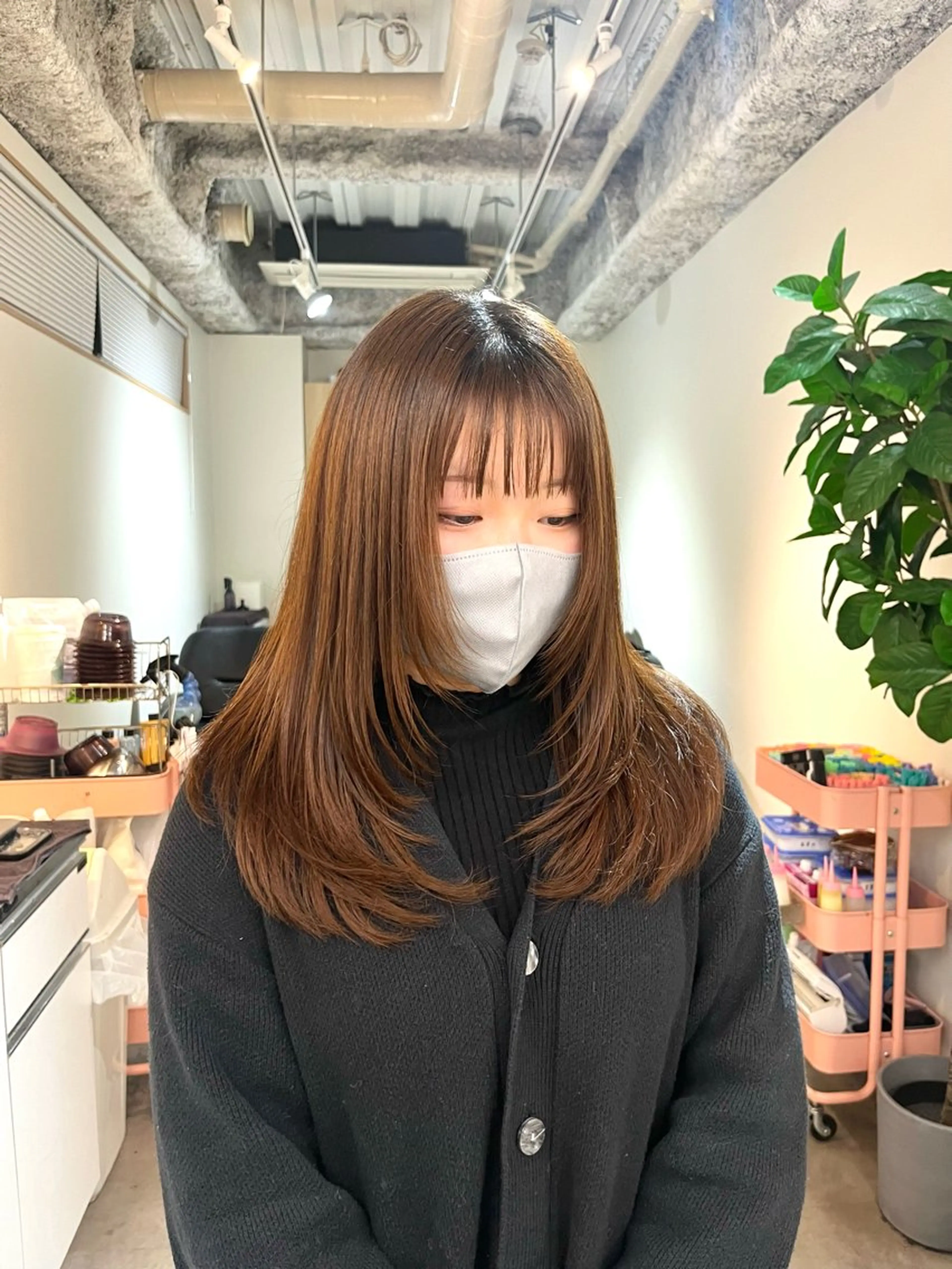 ミディアム ヘアアレンジ 【혁명】さら/사라: Korean🍀のヘアスタイル