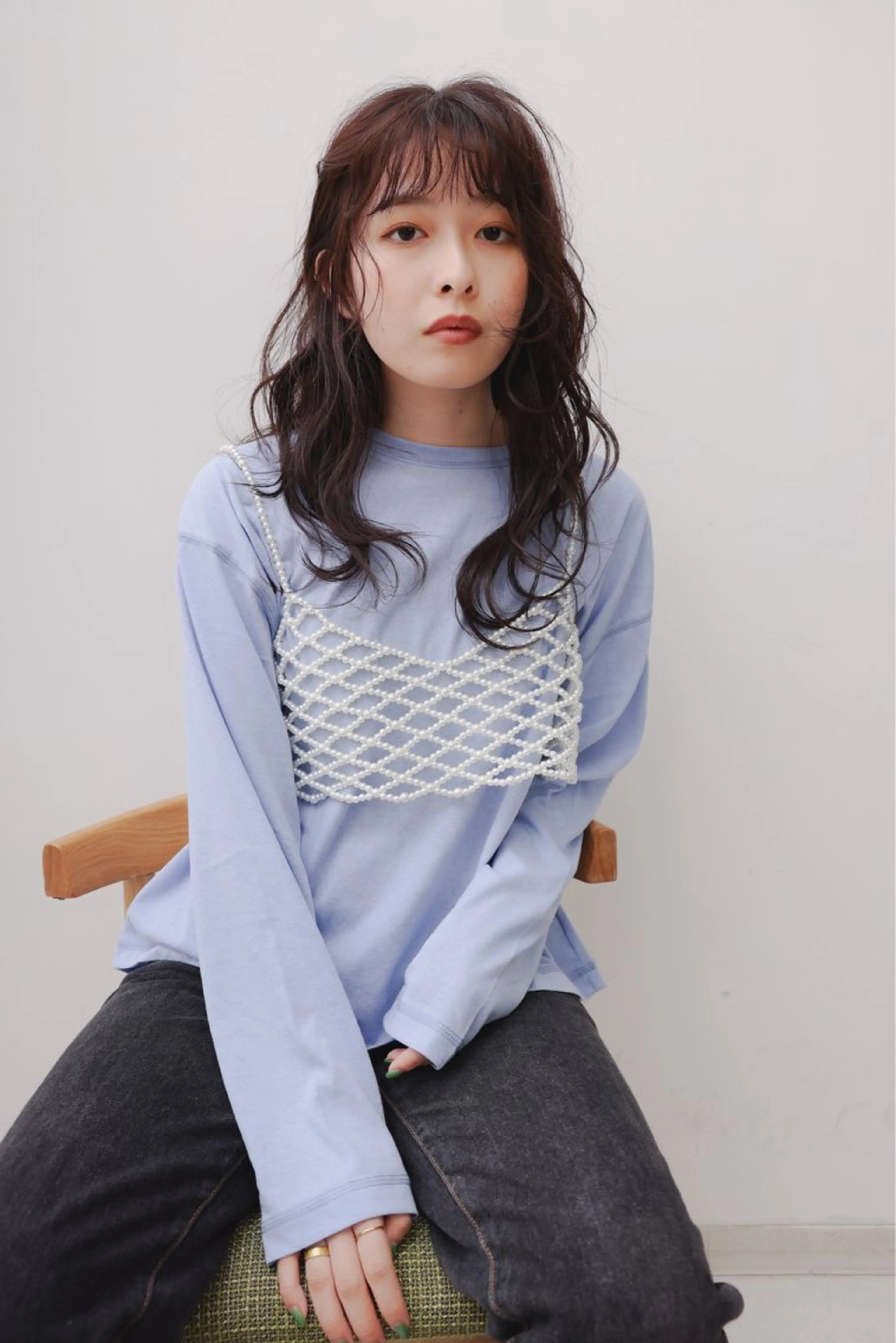 ロング 似合わせカット /ニュアンスパーマのヘアスタイル