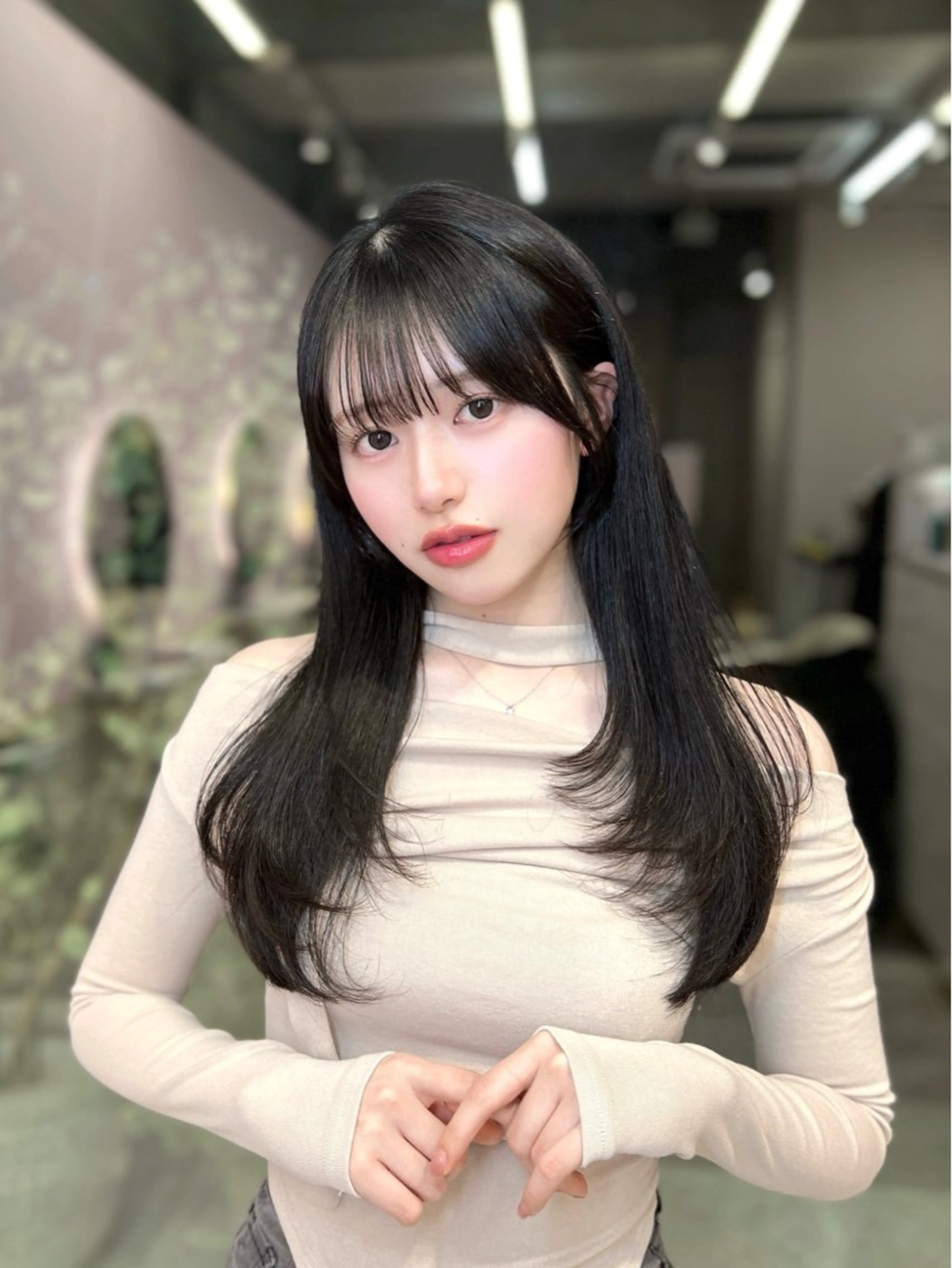 ロング カット ヘアカラー トリートメント 韓国/縮毛矯正/ カンタのヘアスタイル