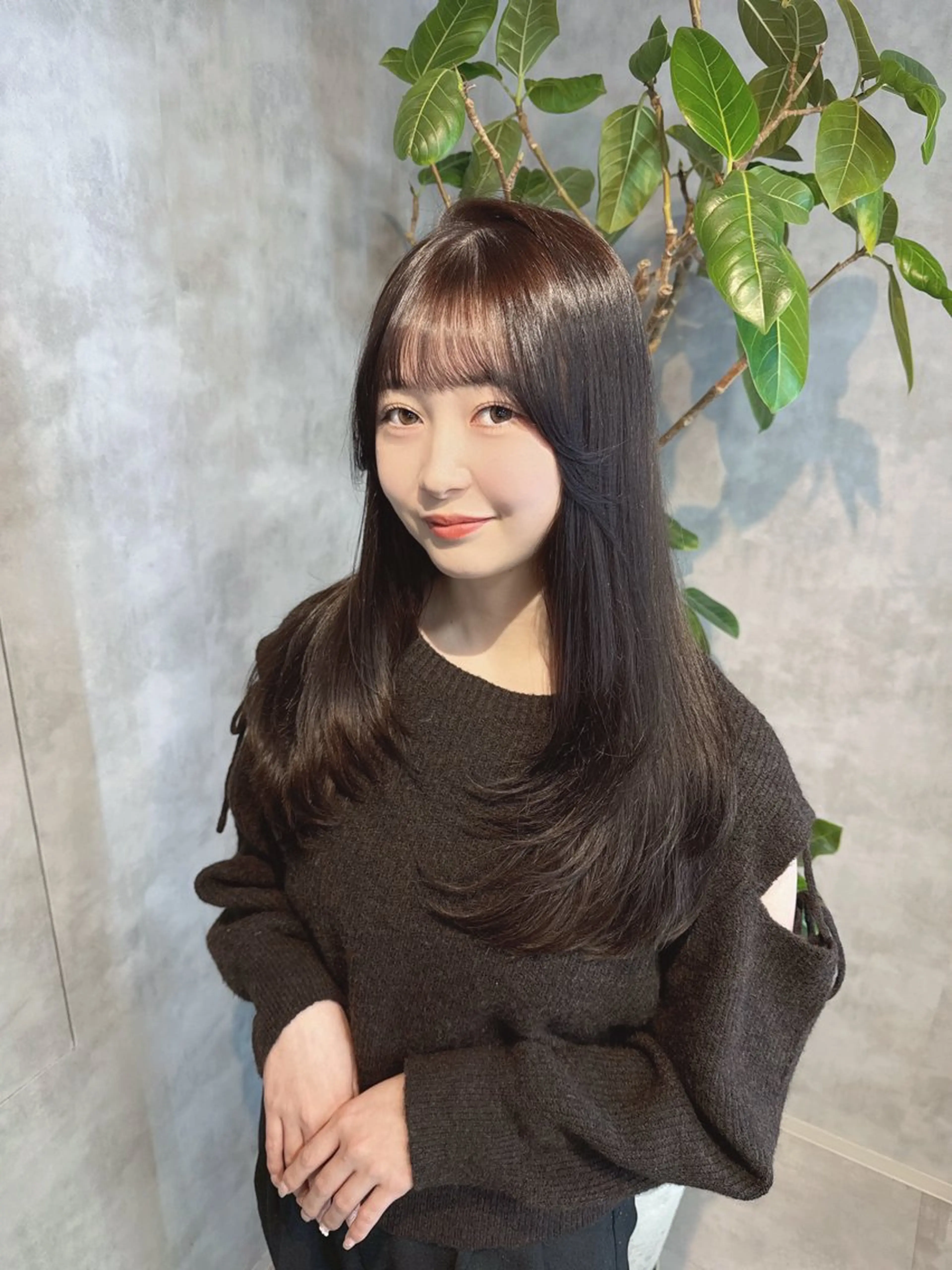 ロング カラー ヘアアレンジ ヘアカラー トリートメント ヘアセット レイヤー×透明感カラ ーHAYATOのヘアスタイル