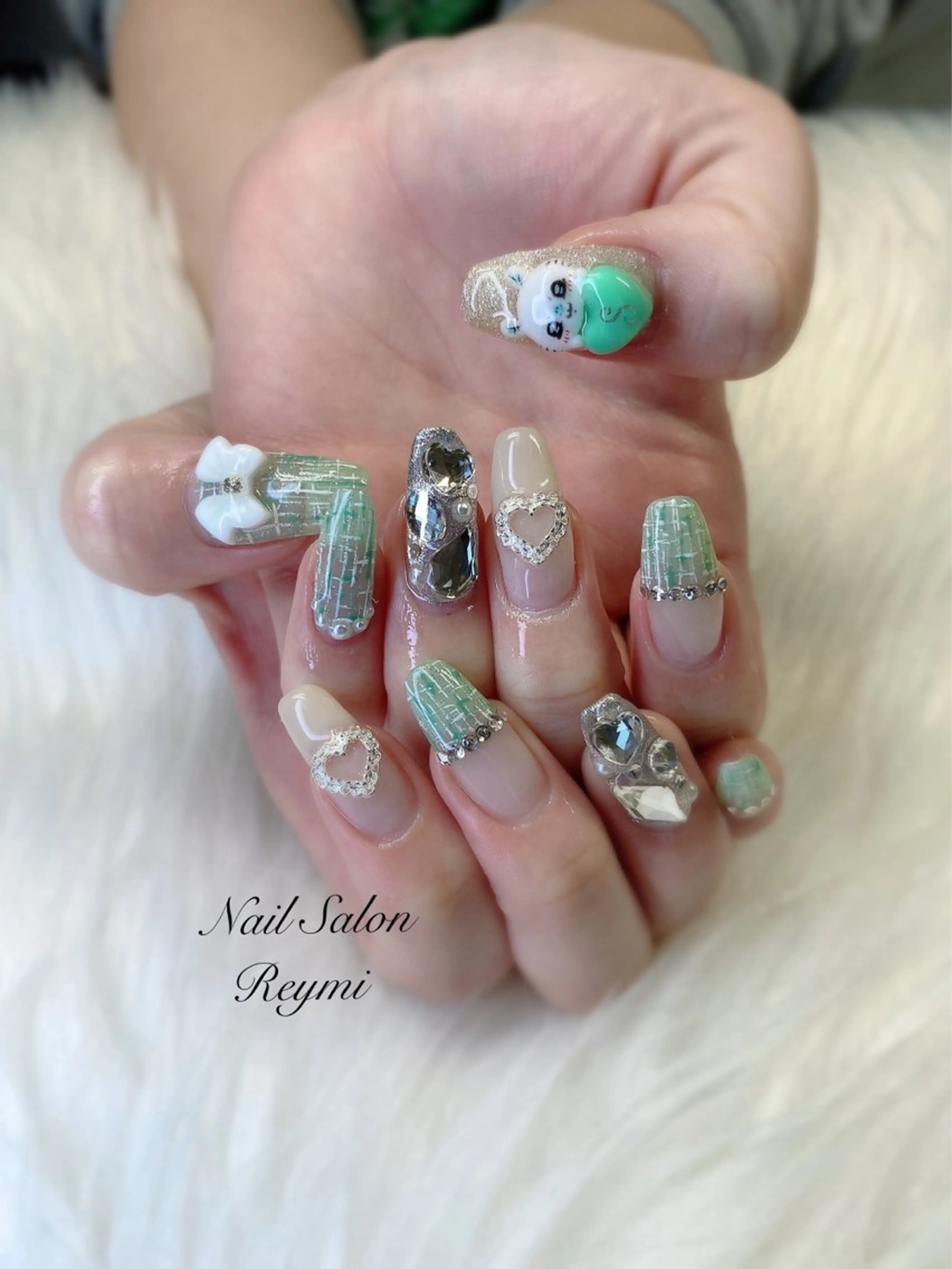 ロング ハンドネイル 佐藤 帆乃香のネイルデザイン