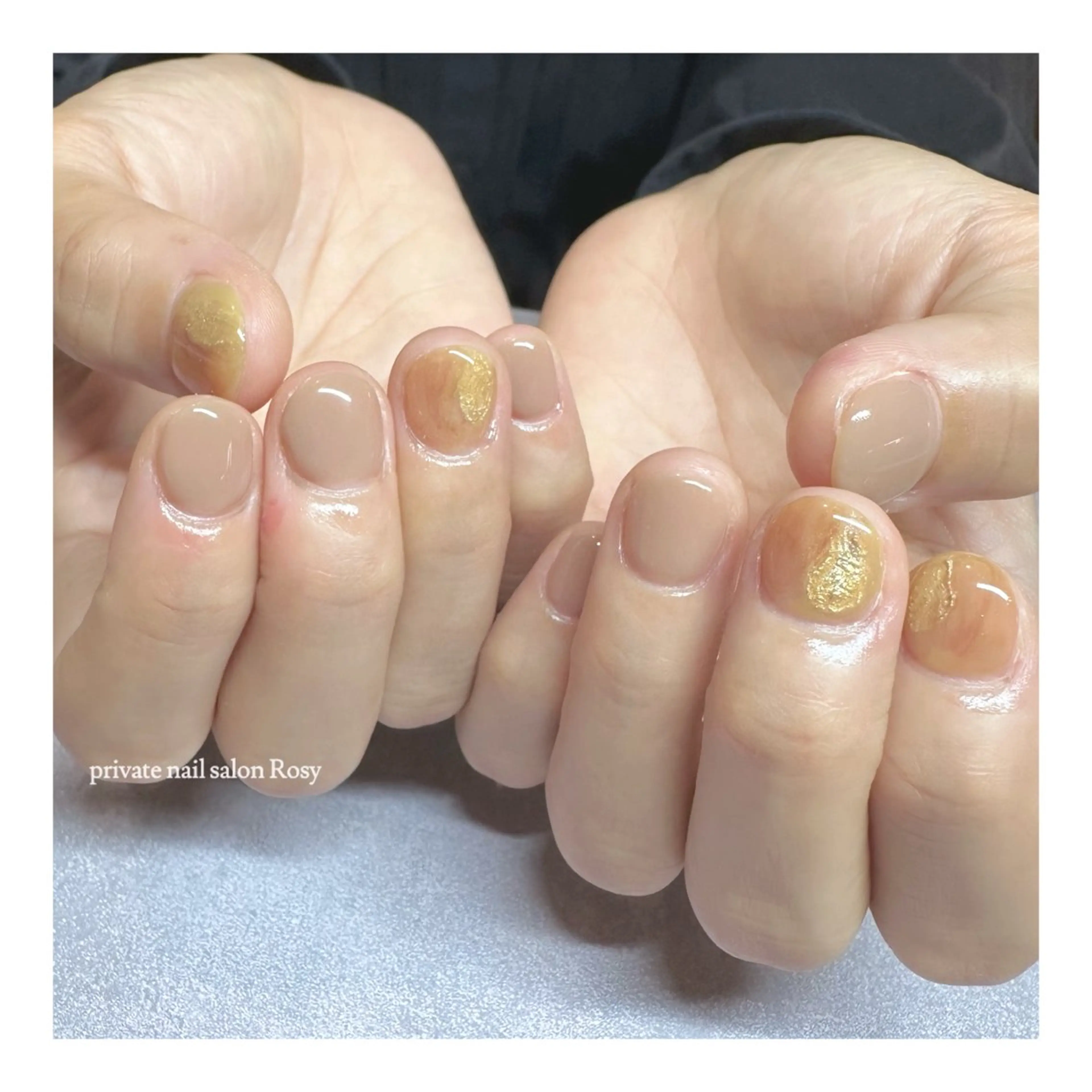 ネイル ショートネイル 🌹 𝕄𝕒𝕚のネイルデザイン