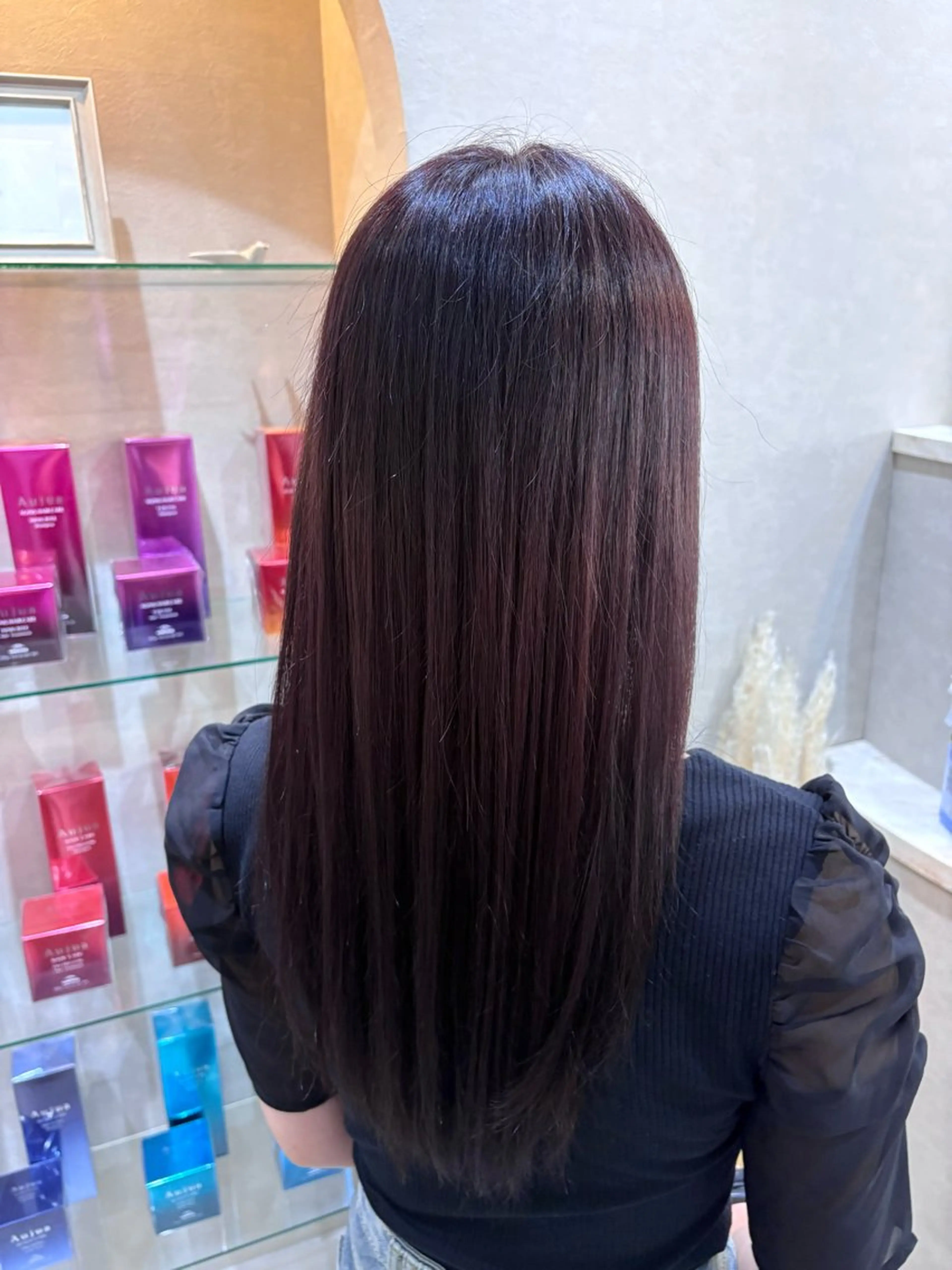 ロング カラー ブラウンカラー ラベンダーカラー 大宮/髪質改善/ yuzuki🌙のヘアスタイル