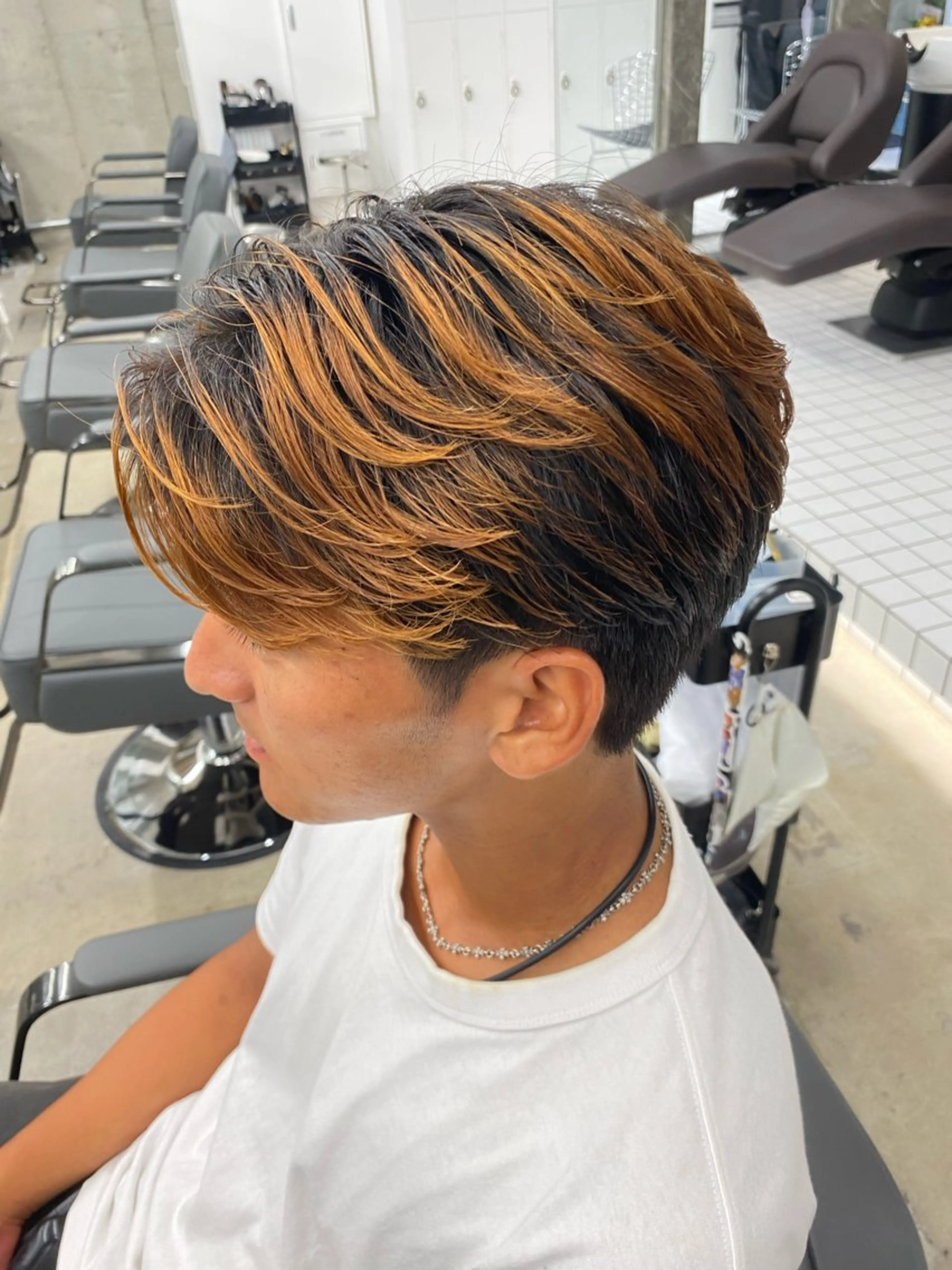 パーマ メンズ カット パーマ パーマ特化/フェザー パーマシャドウ/真生のヘアスタイル