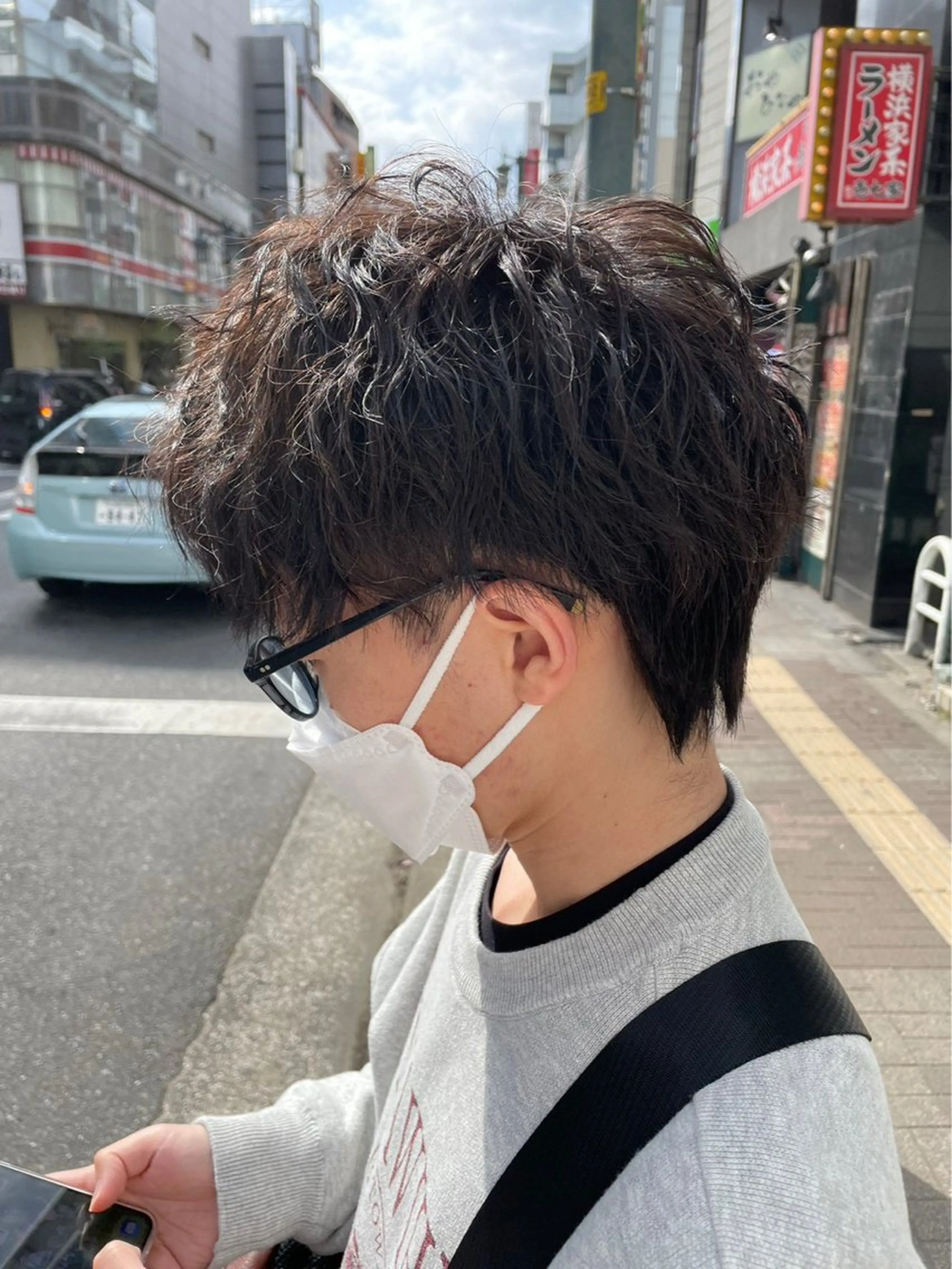 パーマ メンズ メンズパーマ カット パーマ トリートメント ヘアセット パーマ ネイル /コトミ🐸のネイルデザイン