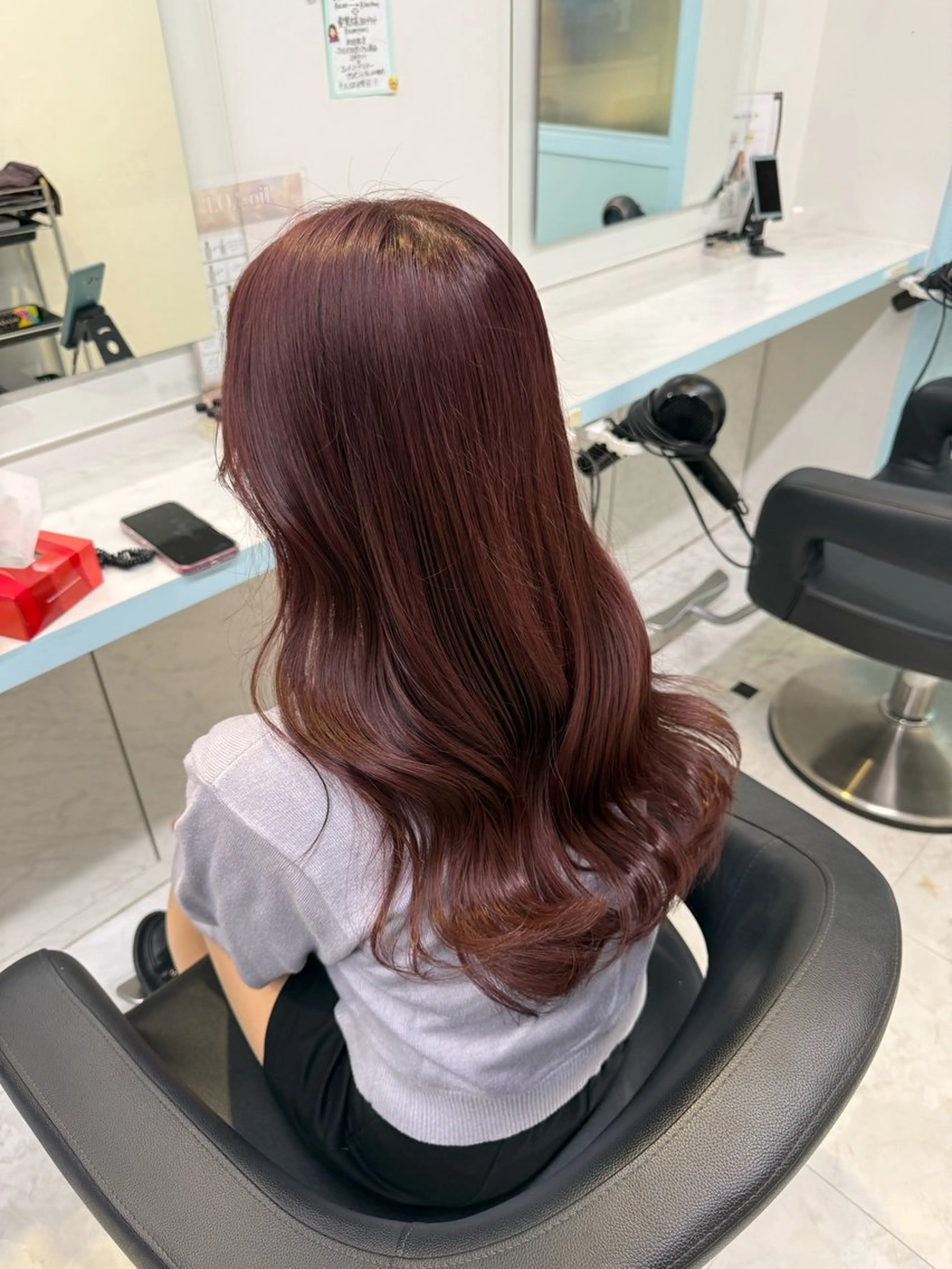 カラー ヘアカラー トリートメント ヘッドスパ ヘアセット 🇰🇷韓流暖色ヘア 🍒saaya🍒のヘアスタイル