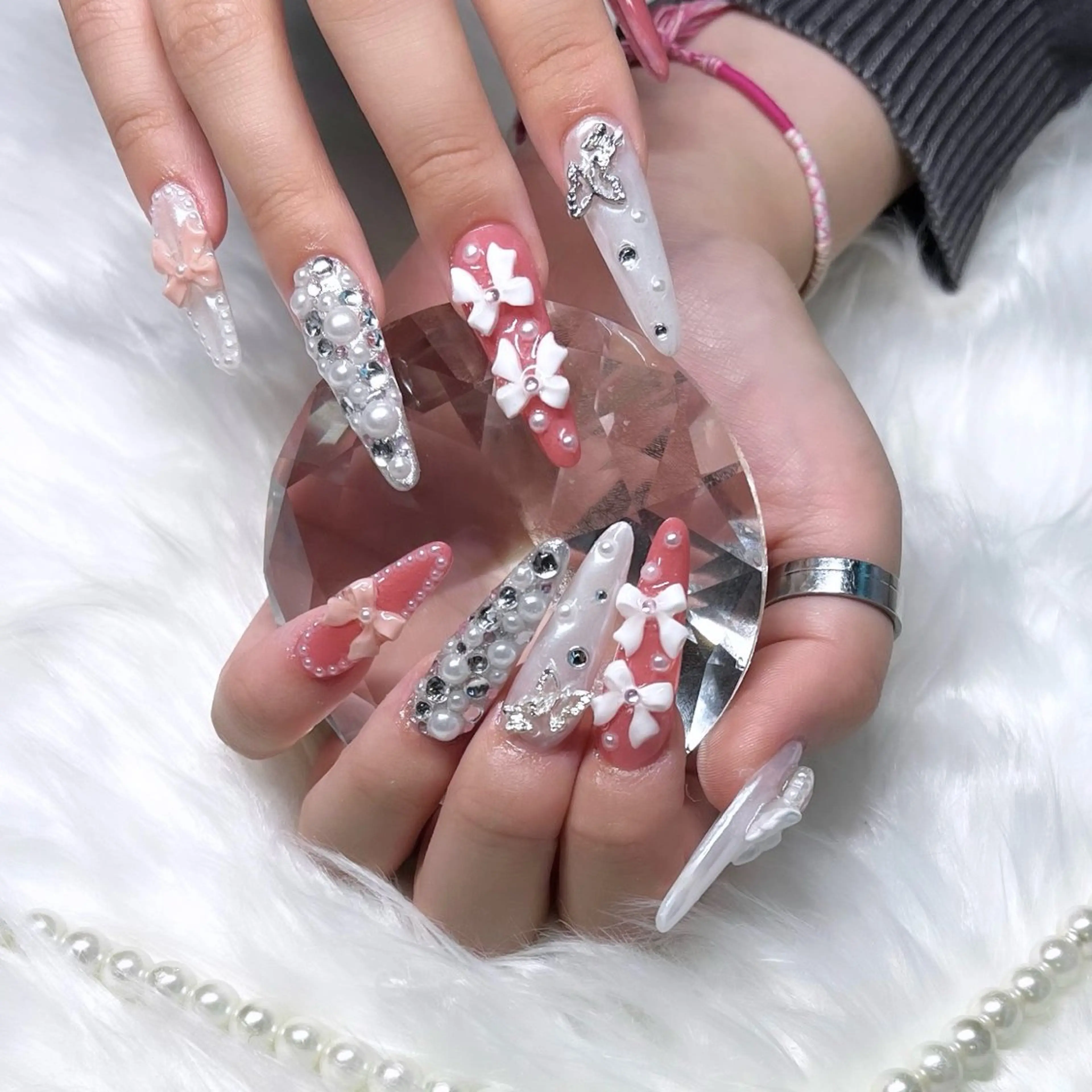 ネイル 持ち込み スカルプネイル Kobayashi Komugiのネイルデザイン