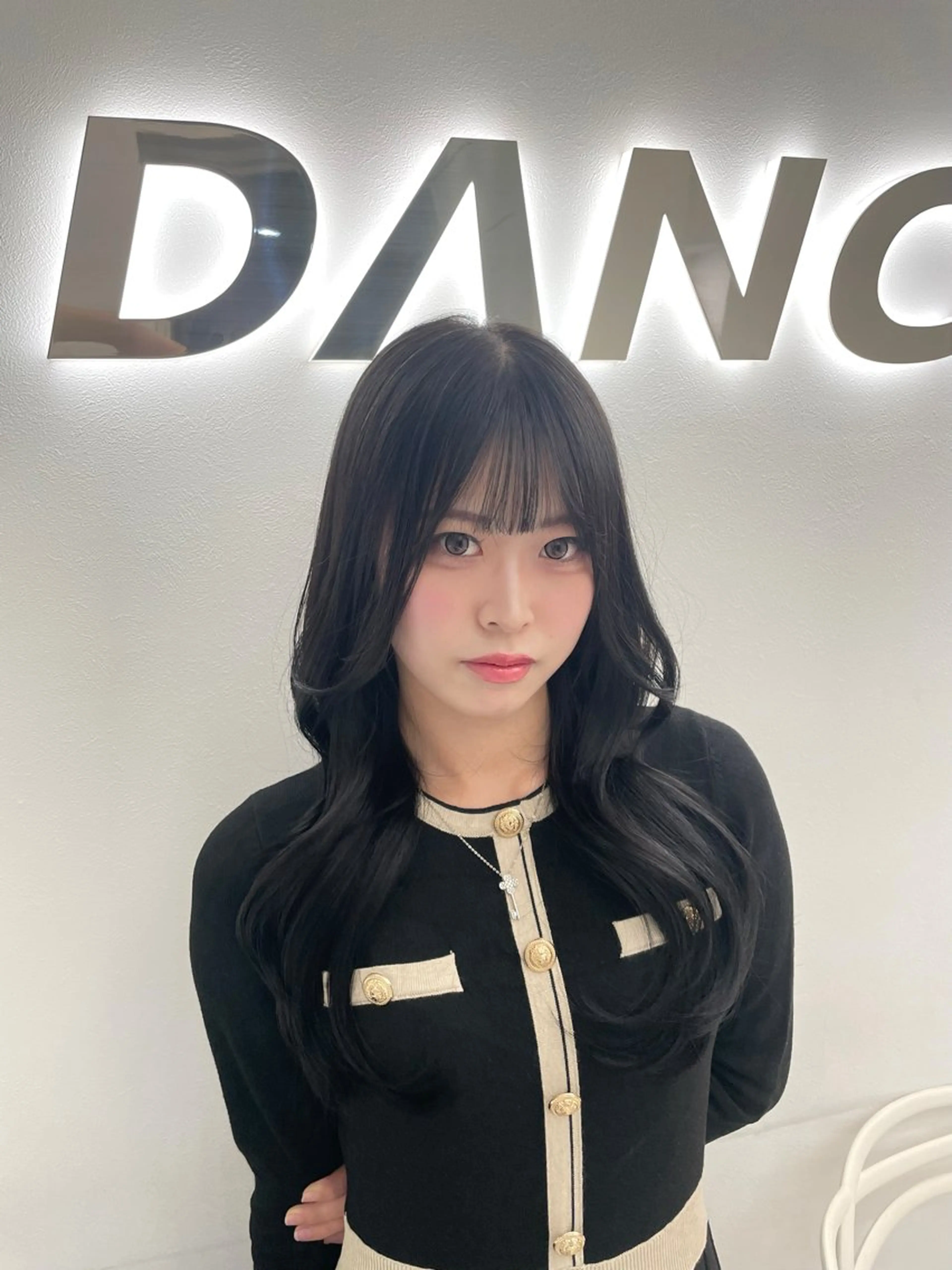 ロング カラー 中韓レイヤー/ ブラウン🤎はやとのヘアスタイル