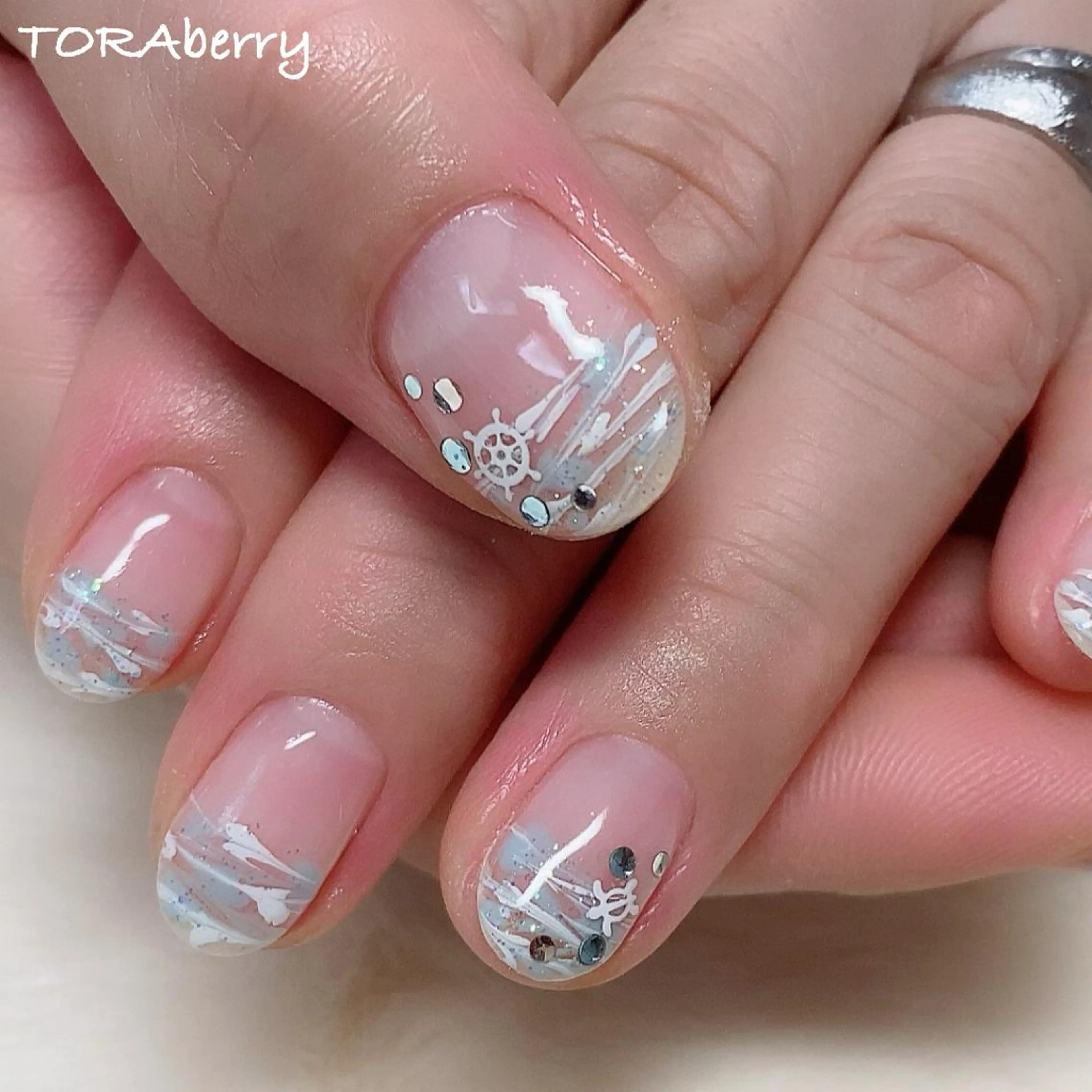 ネイル 大理石ネイル(マーブル) ハンドネイル ネイリスト なつみのネイルデザイン