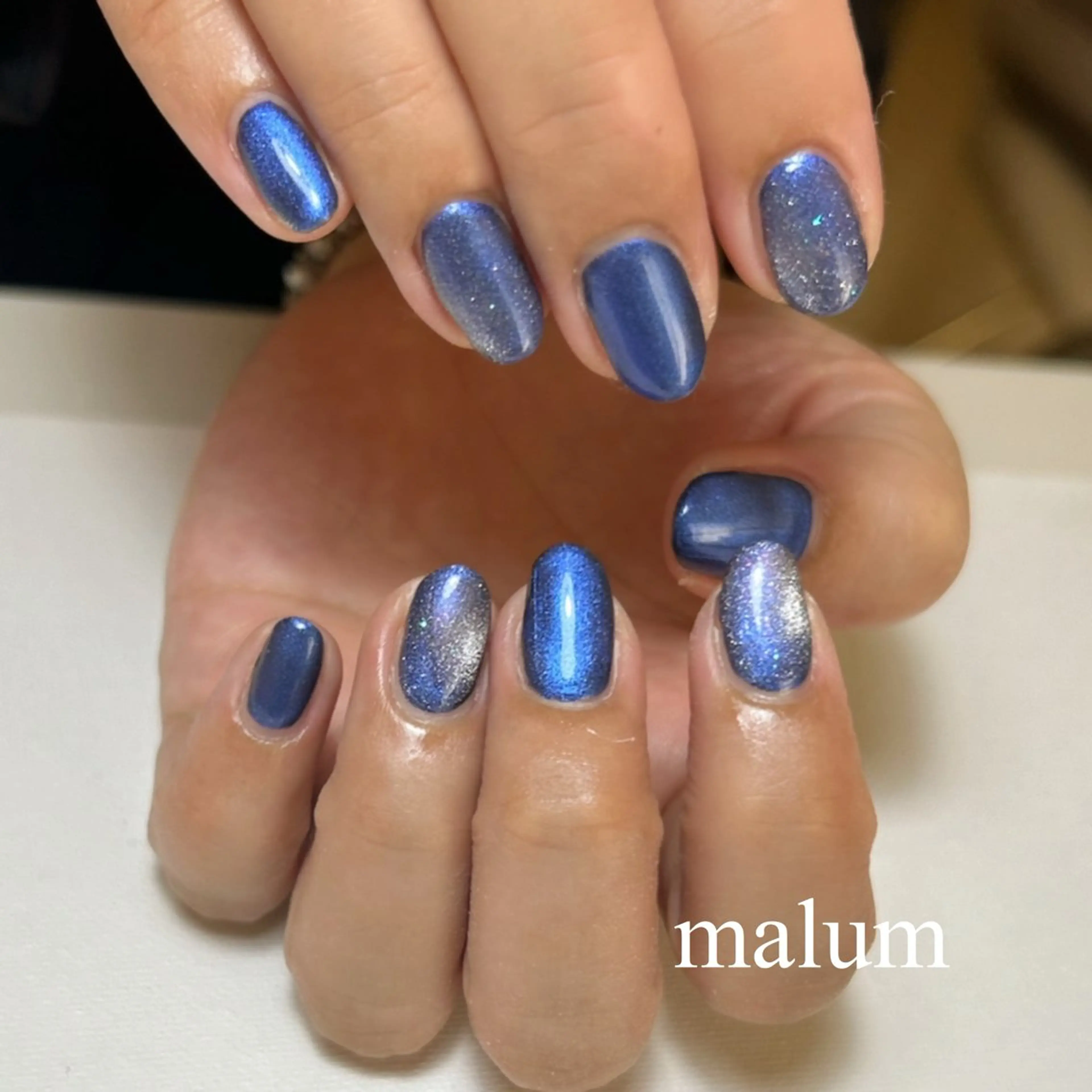 ネイル マグネットネイル ハンドネイル malum nailのネイルデザイン
