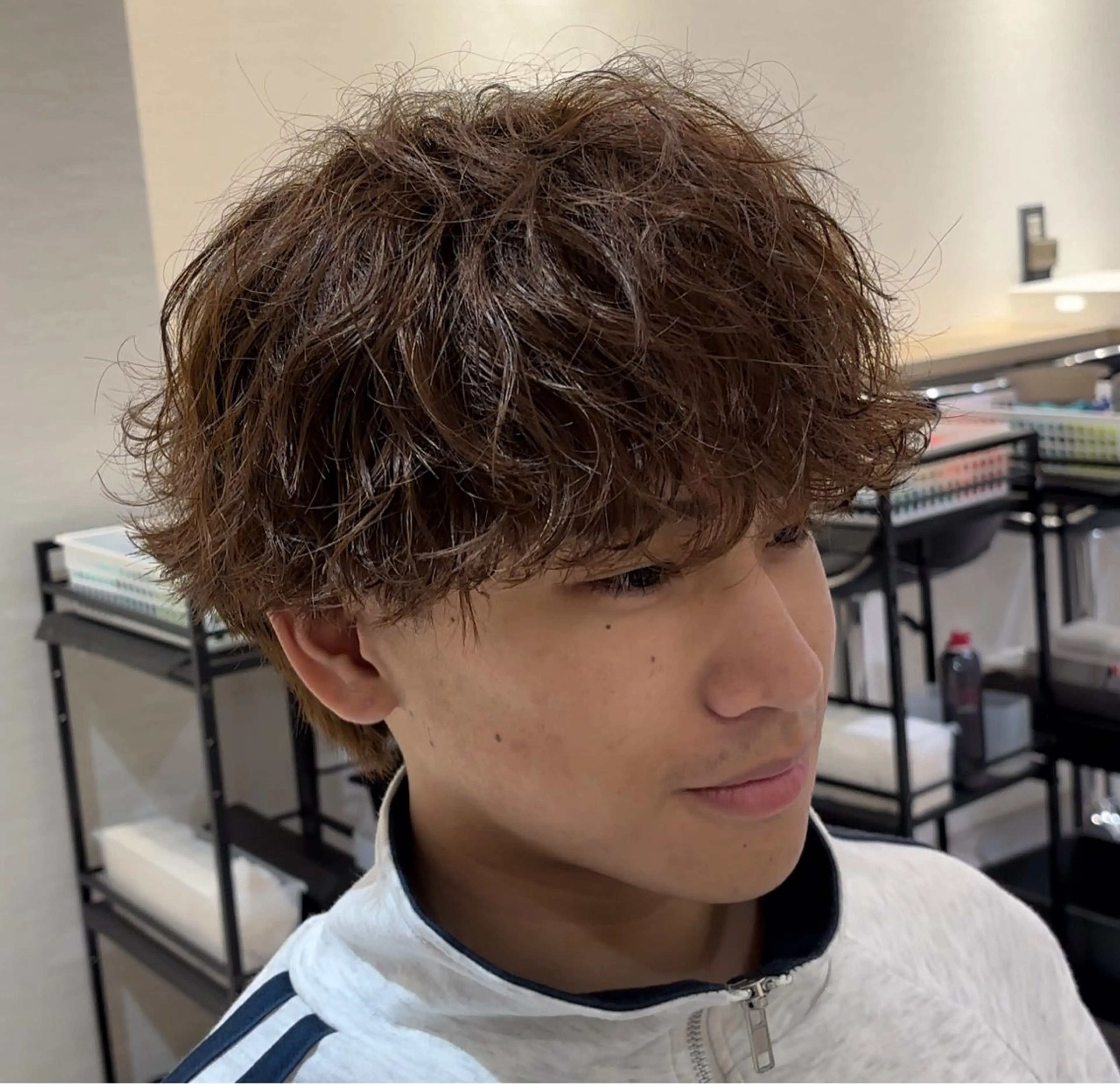 パーマ ヘアアレンジ メンズ マッシュ メンズパーマ カット パーマ AI TOKYO　men's横浜所属・メンズパーマ美容師 りゅうせいのヘアスタイル
