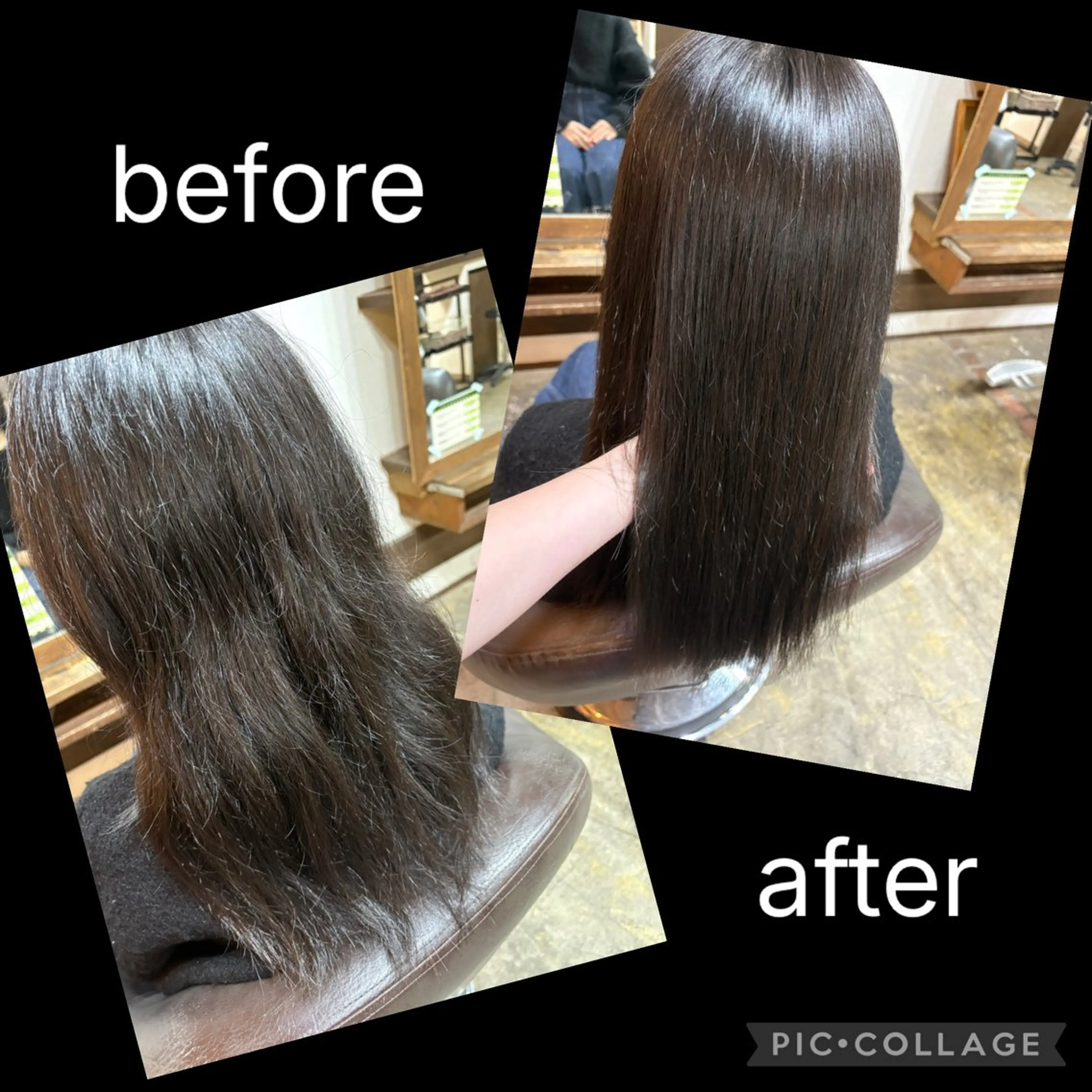 セミロング 縮毛矯正 joliefille 高石店🐶ᩚ桧作みくのヘアスタイル