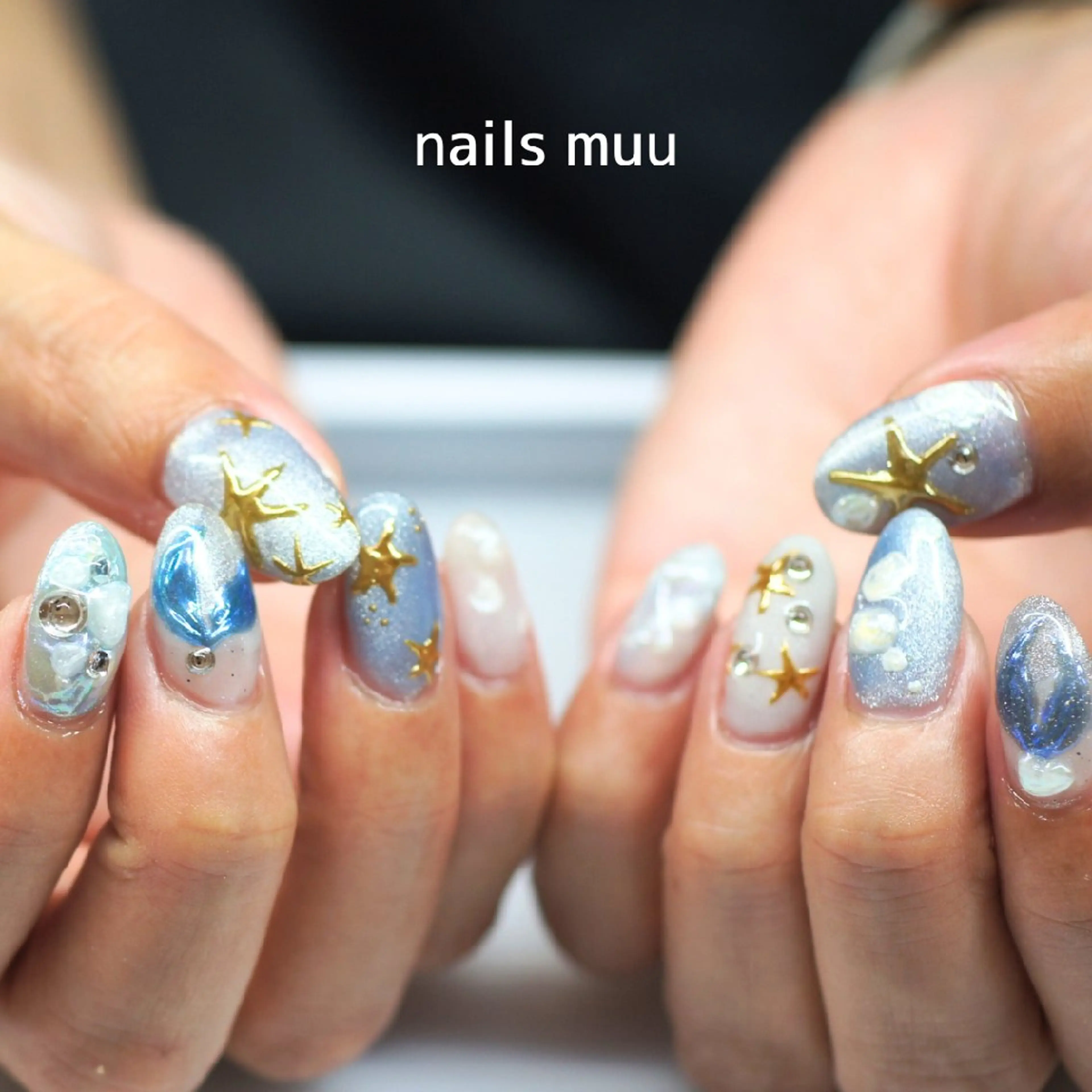 ネイル フットネイル 夏ネイル ハンドネイル nails muu まゆのネイルデザイン