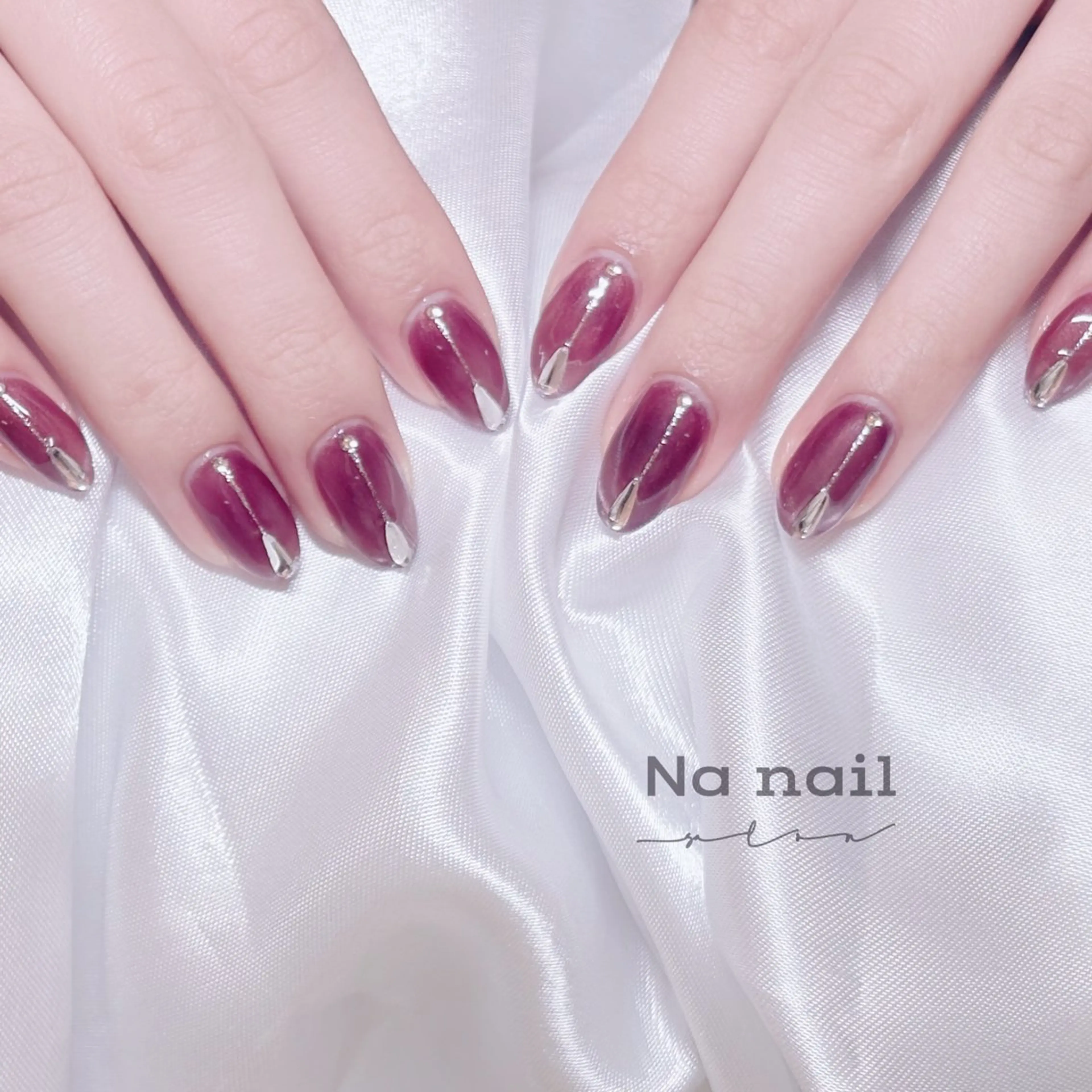 ネイル フレンチネイル ジェルネイル マグネットネイル オフィスネイル ワンカラーネイル ハンドネイル CC Nail 高田馬場のネイルデザイン