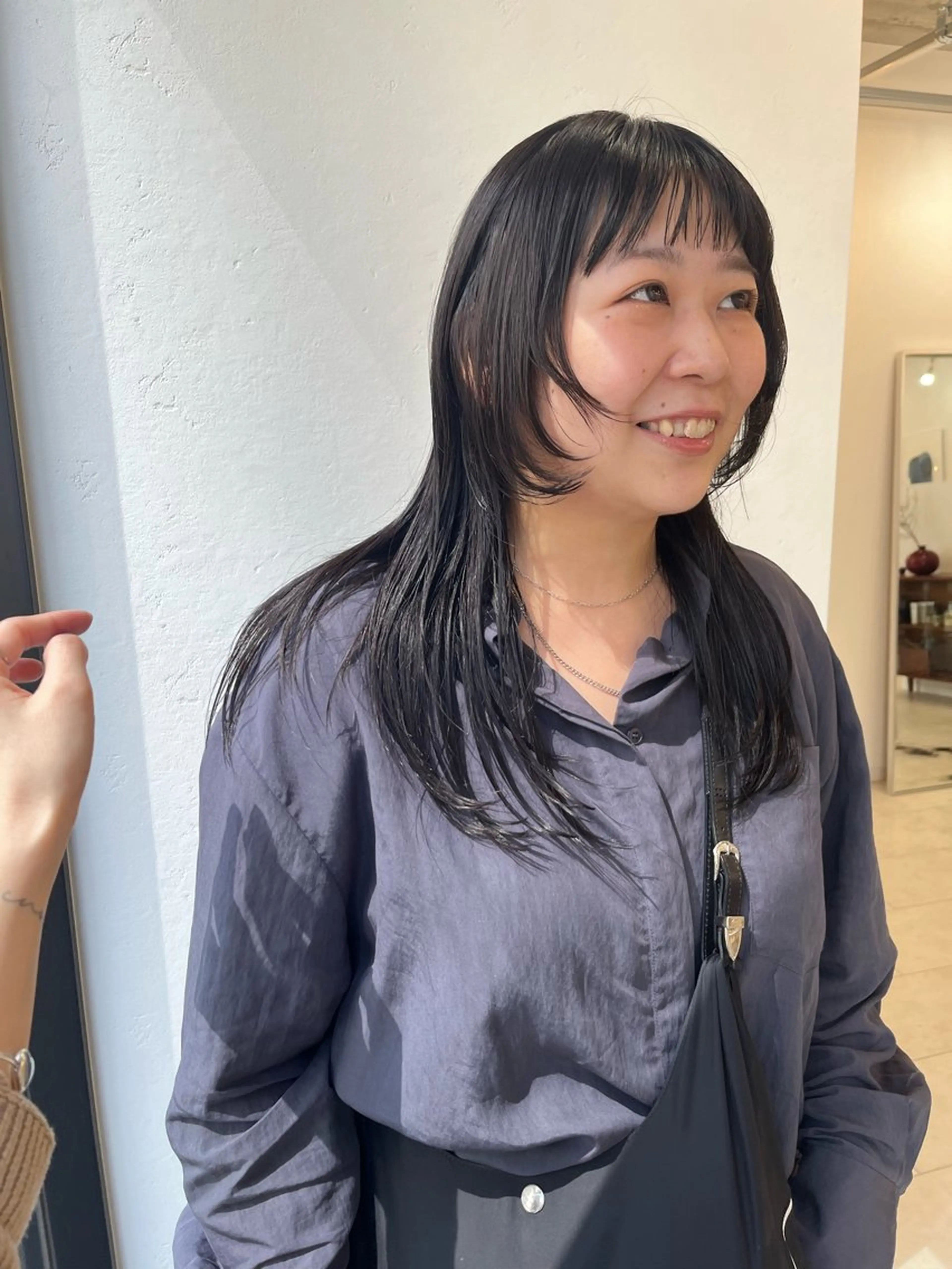 セミロング カラー カット ヘアカラー eri kinjoのヘアスタイル