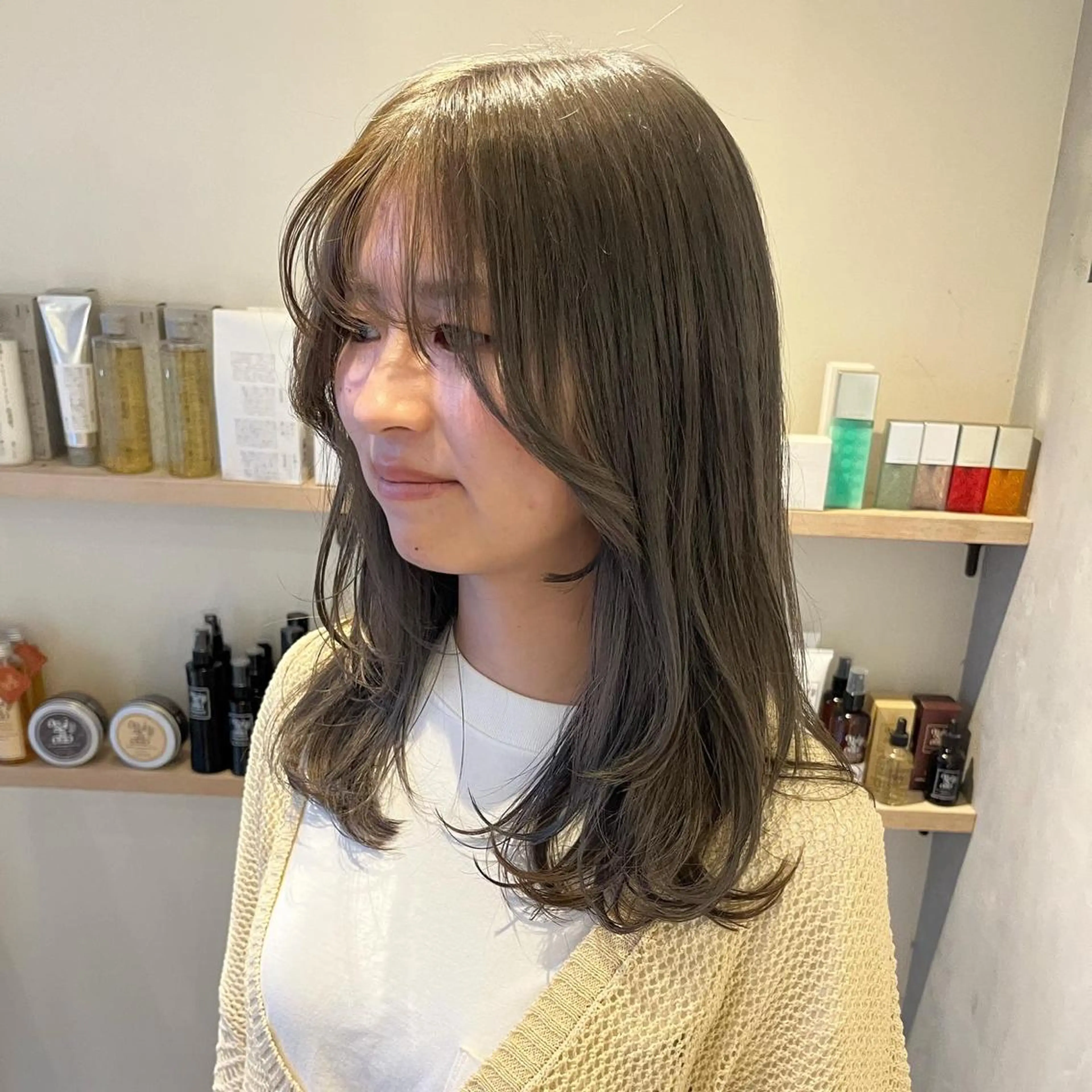 セミロング ヘアカラー MAI ROCCO3rdのヘアスタイル