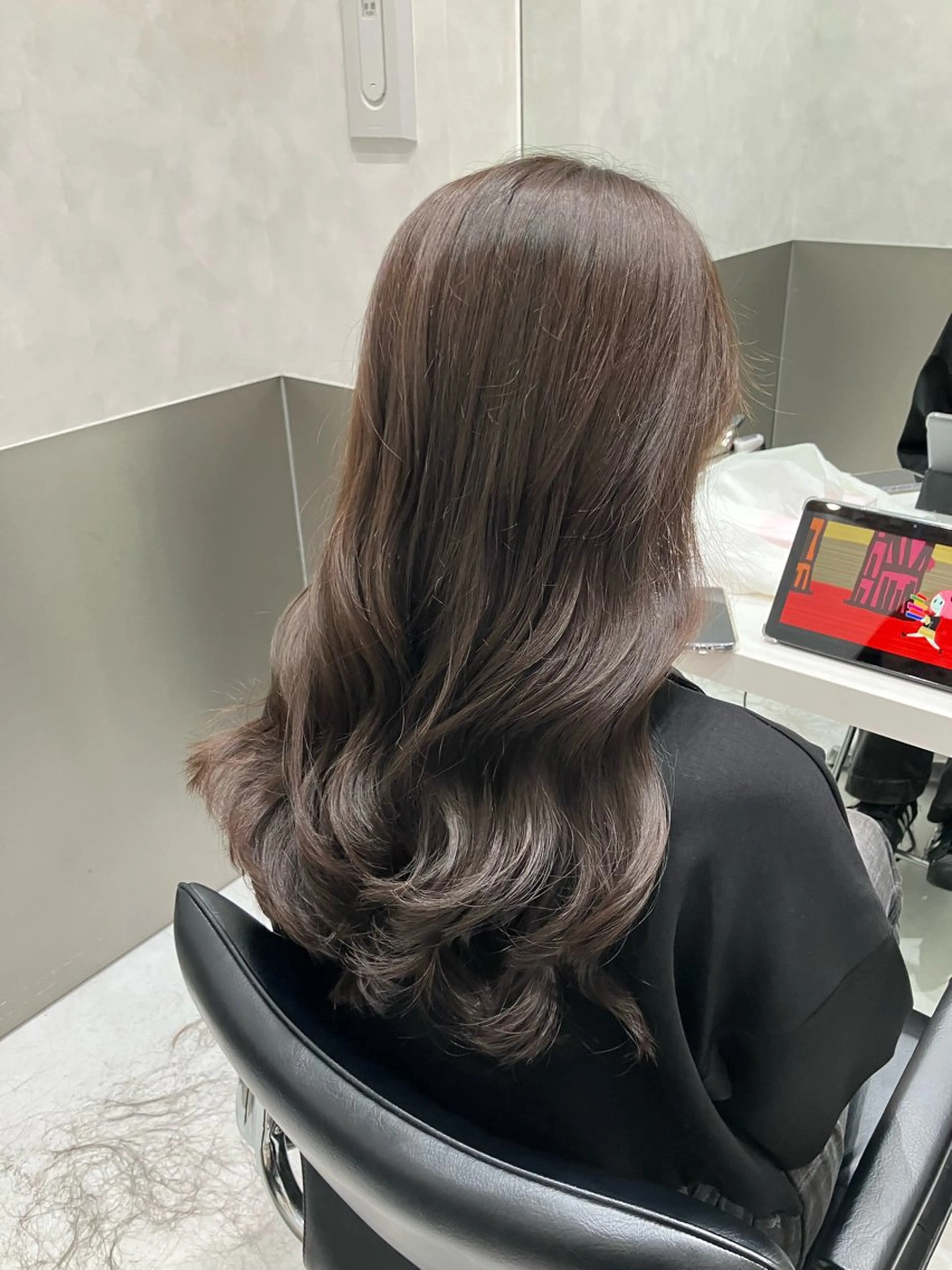 ロング カラー カット ヘアカラー トリートメント GO TODAY SHAIRE SALON原宿vita店舗所属・💖ブリーチなし透明 感💖ASAHIのヘアスタイル